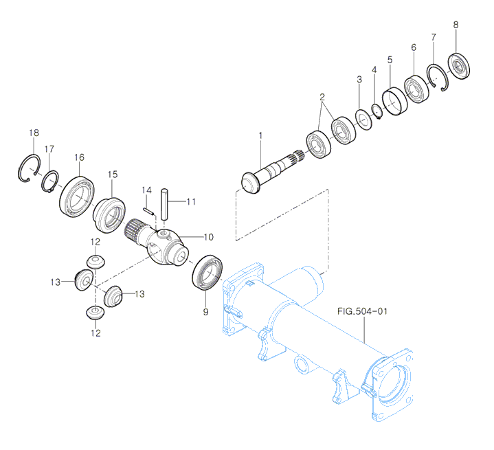 502 - FRONT DIFFERENTIAL GEAR