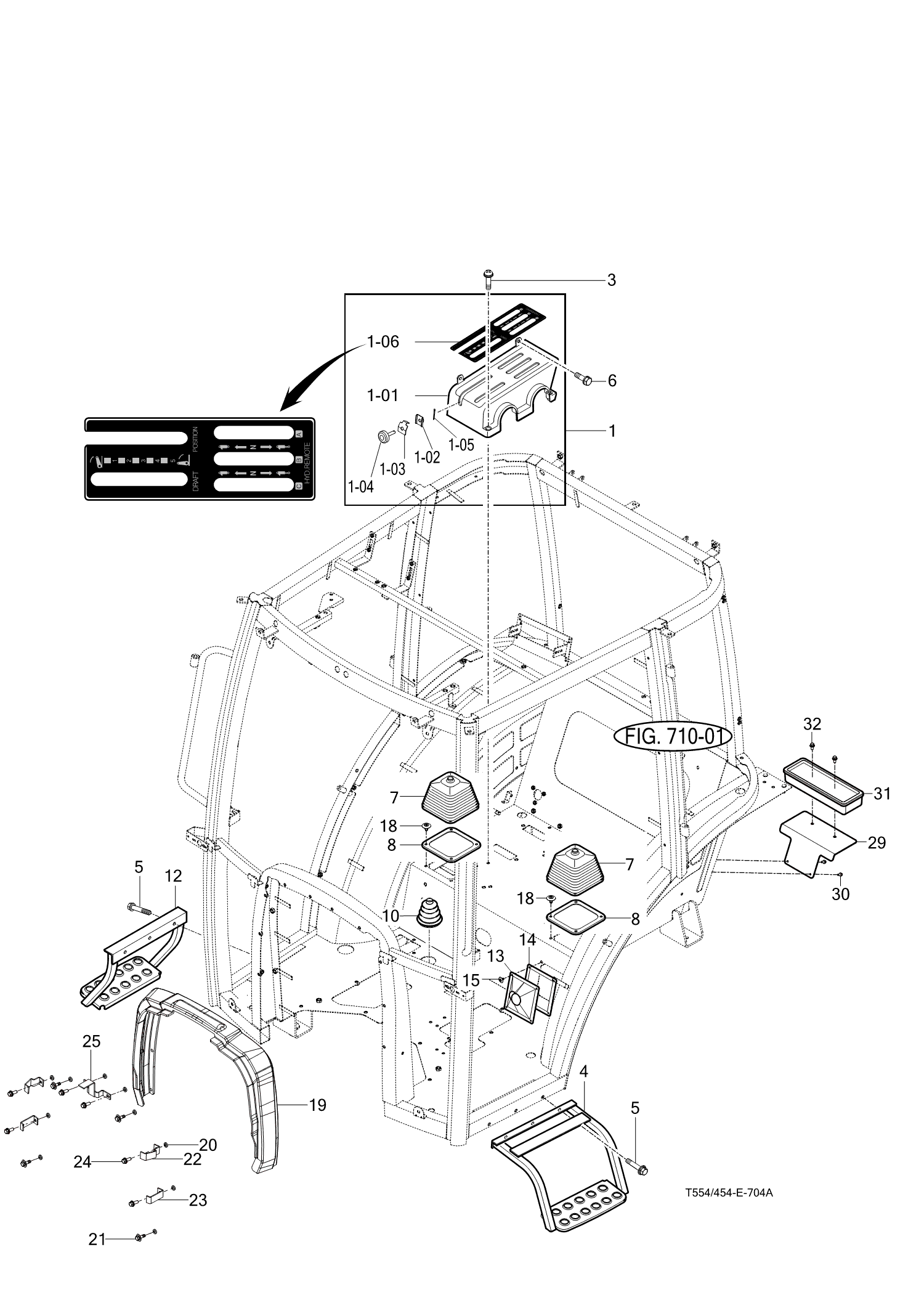 704A - LEVER COVER & STEP