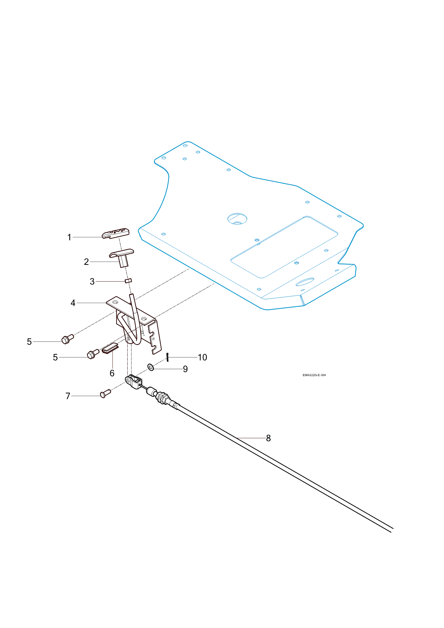 304 - ACCELERATOR PEDAL & CABLE