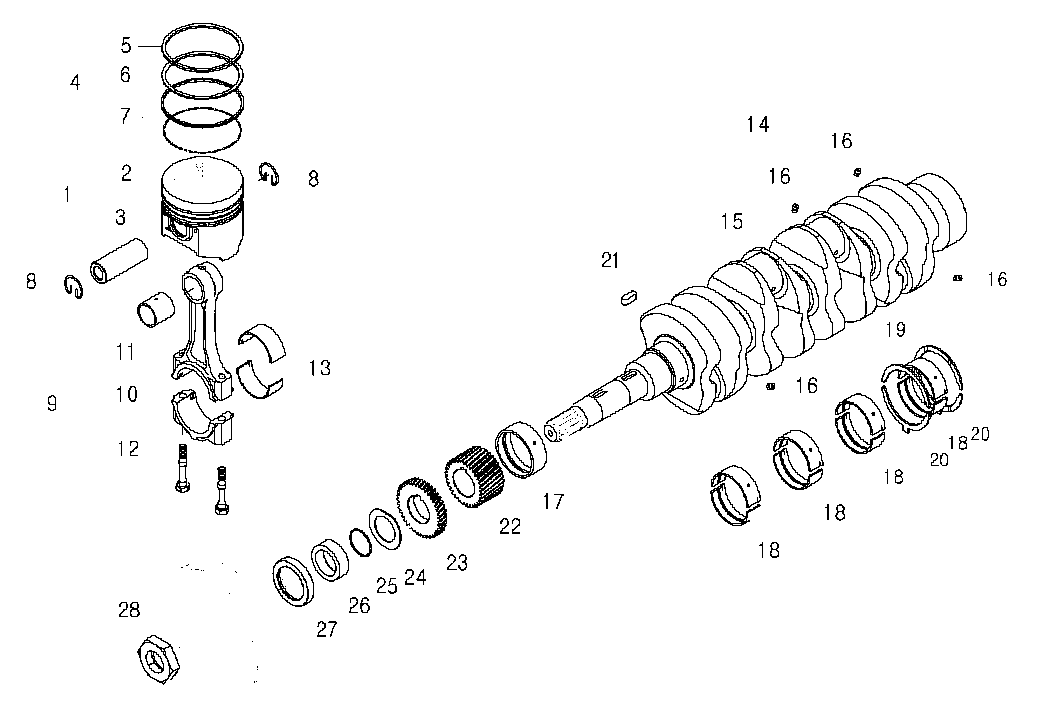 109 - PISTON CRANKSHAFT GROUP 109 - PISTON CRANKSHAFT GROUP