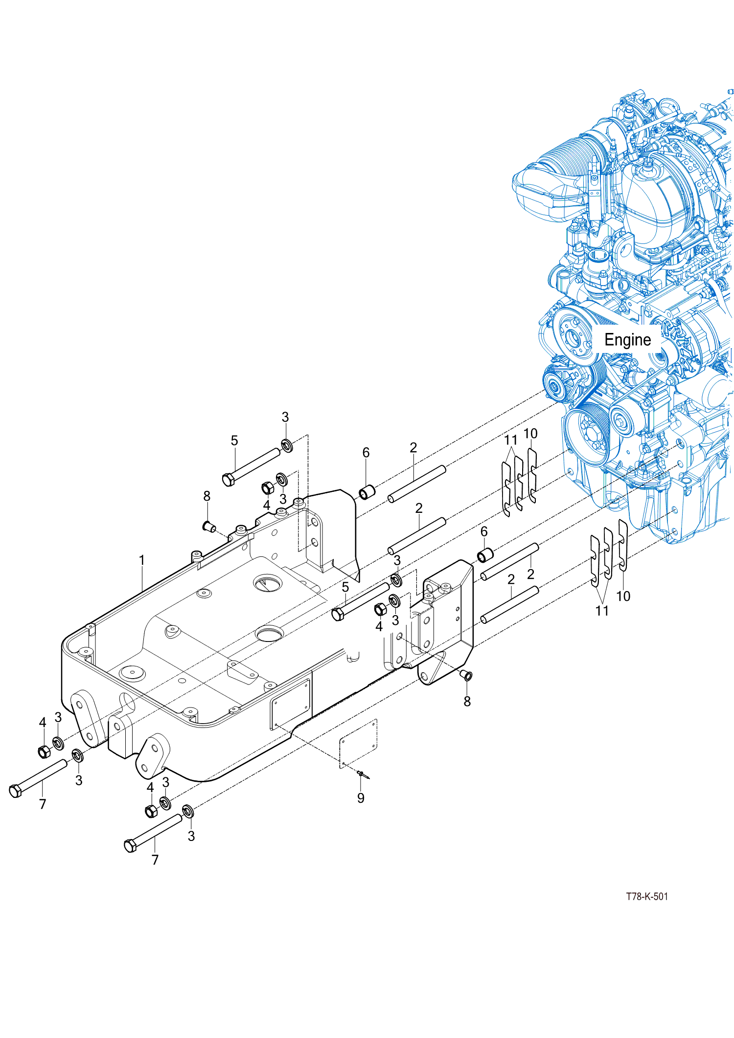 501 - FRONT AXLE SUPPORT