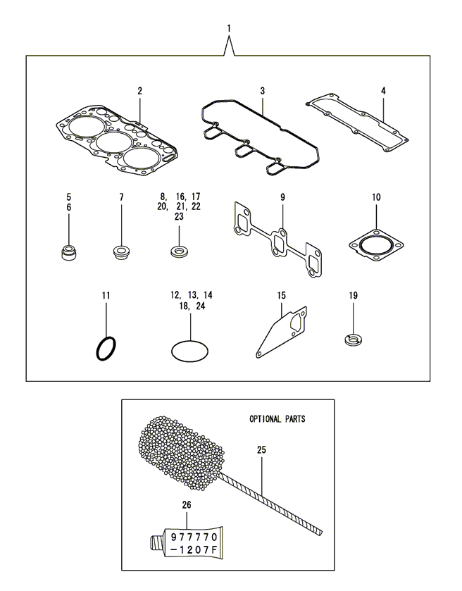 116 - GASKET SET