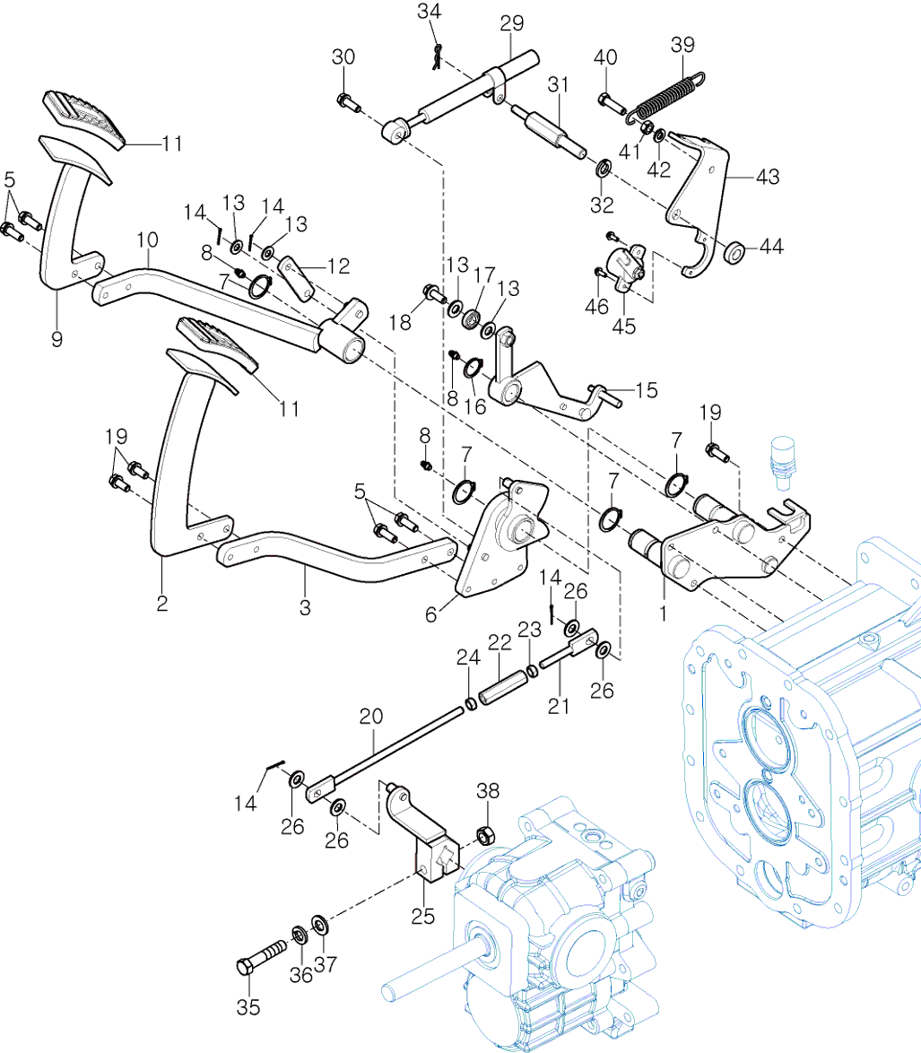 416 - FORWARD & REVERSE CONTROL LINKAGE