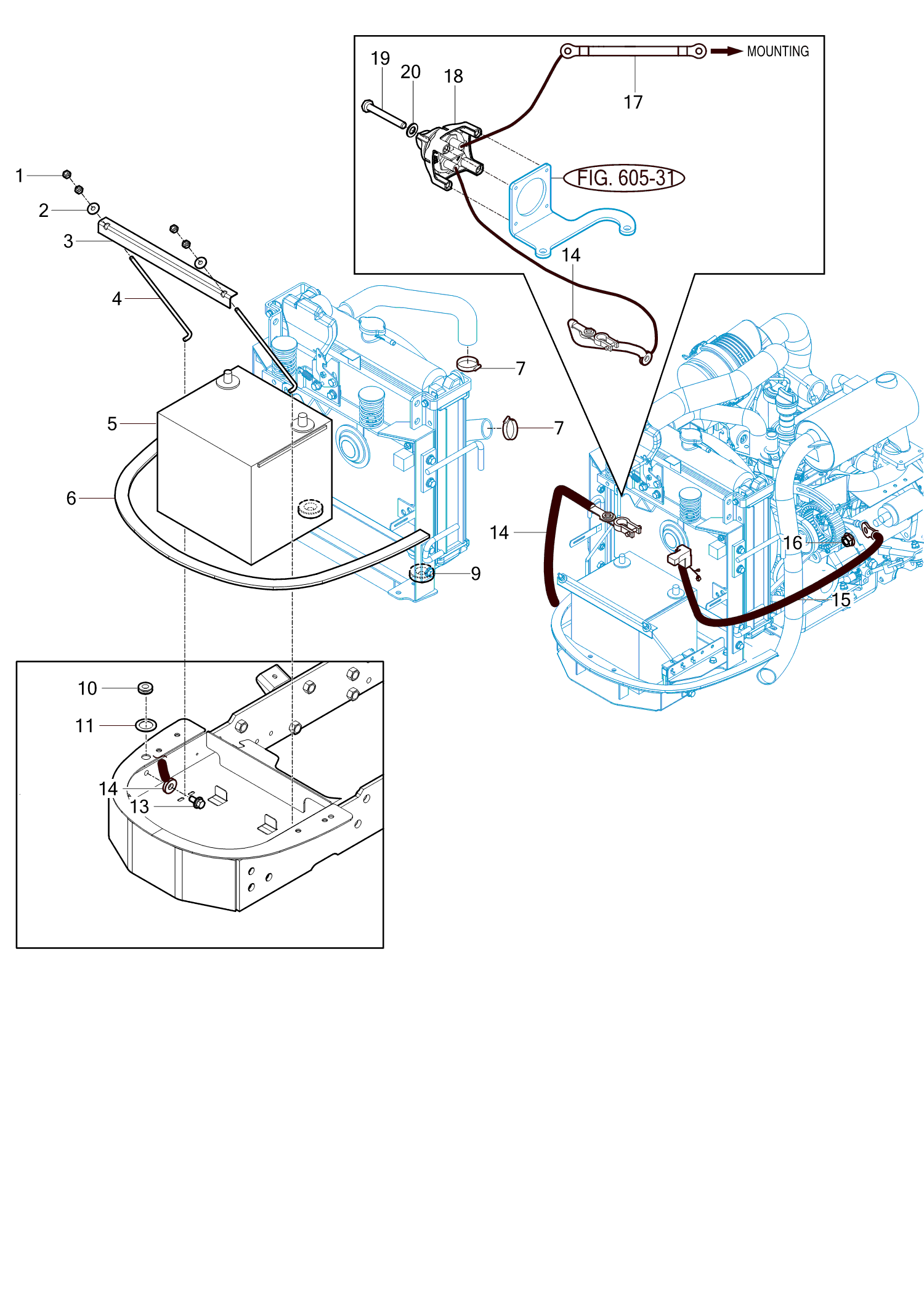 801 - BATTERY MOUNTING