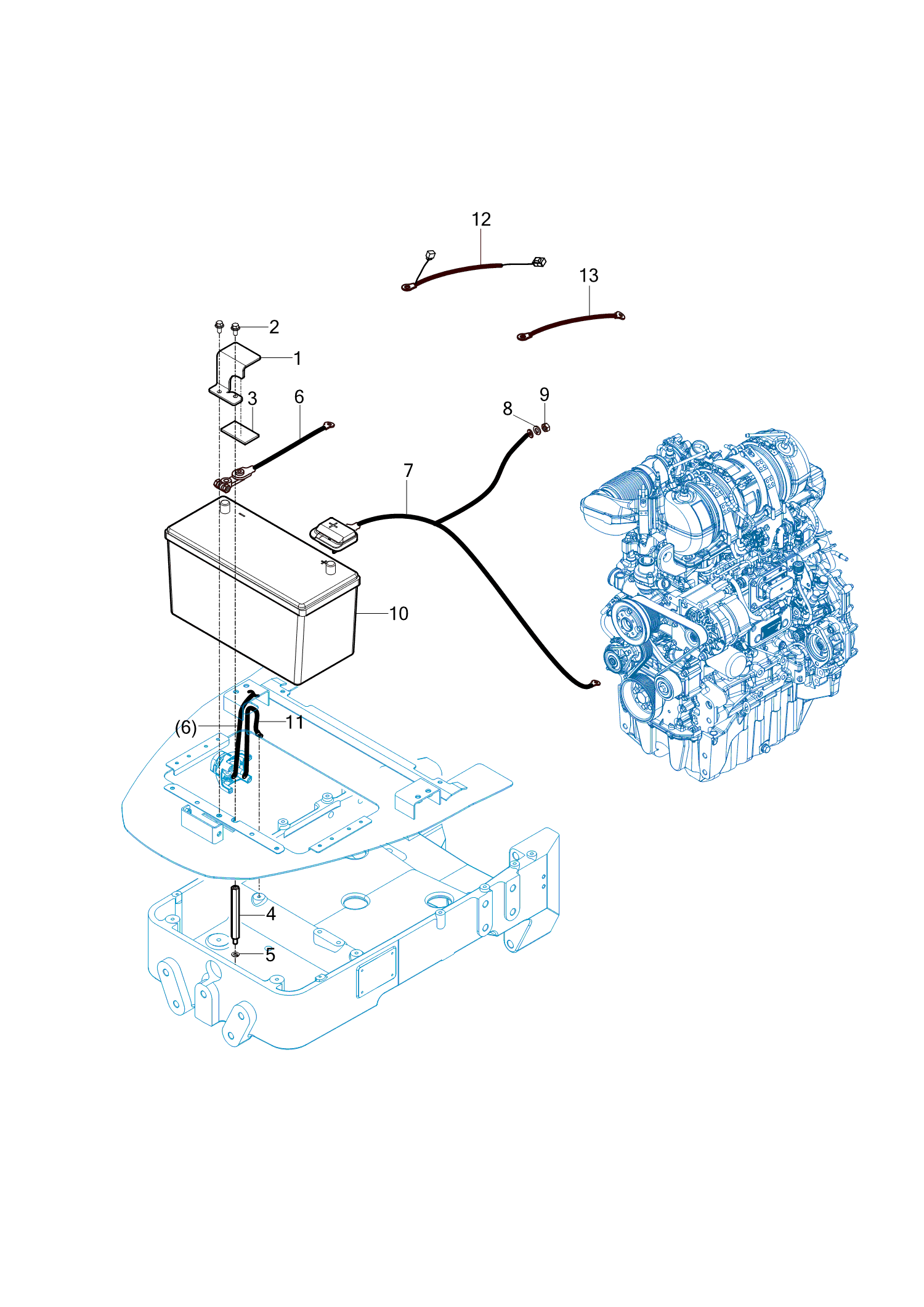 801 - BATTERY & MOUNTING