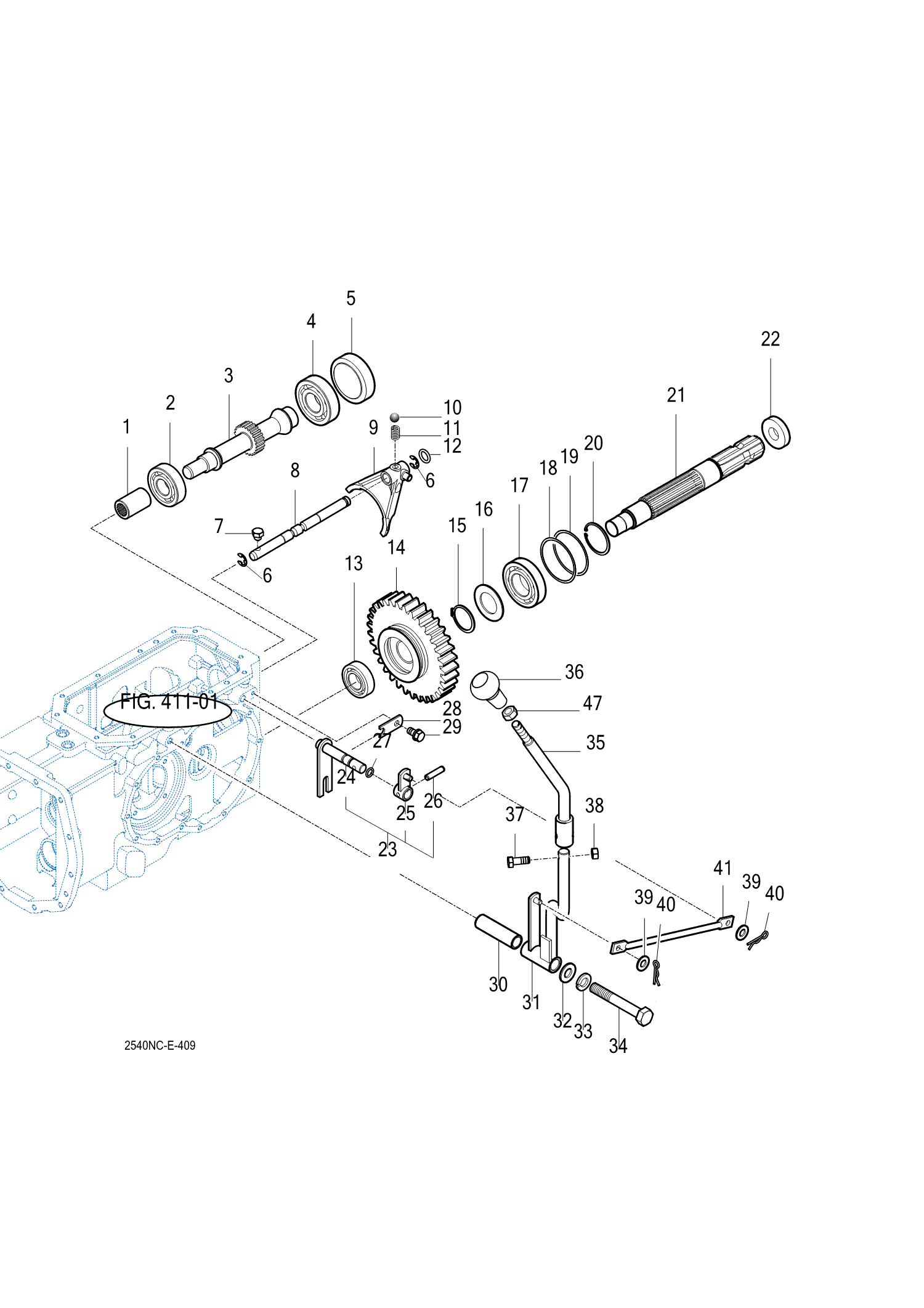 409 - PTO CHANGE GEARS