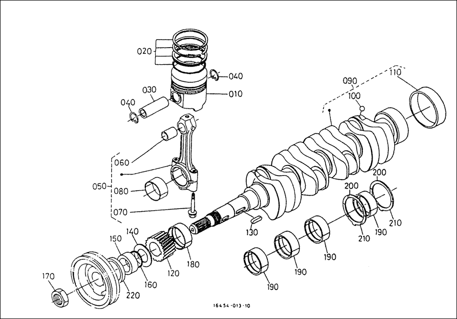 E-102 - PISTON & CRANKSHAFT