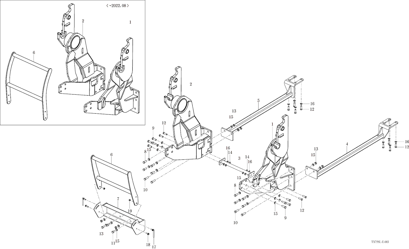 003 - MOUNTING FRAME ASSEMBLY (2022-09-01 ~)