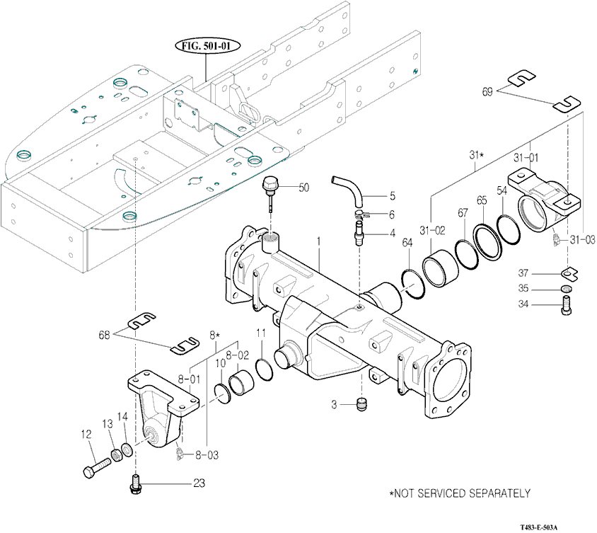 503 - FRONT AXLE HOUSING