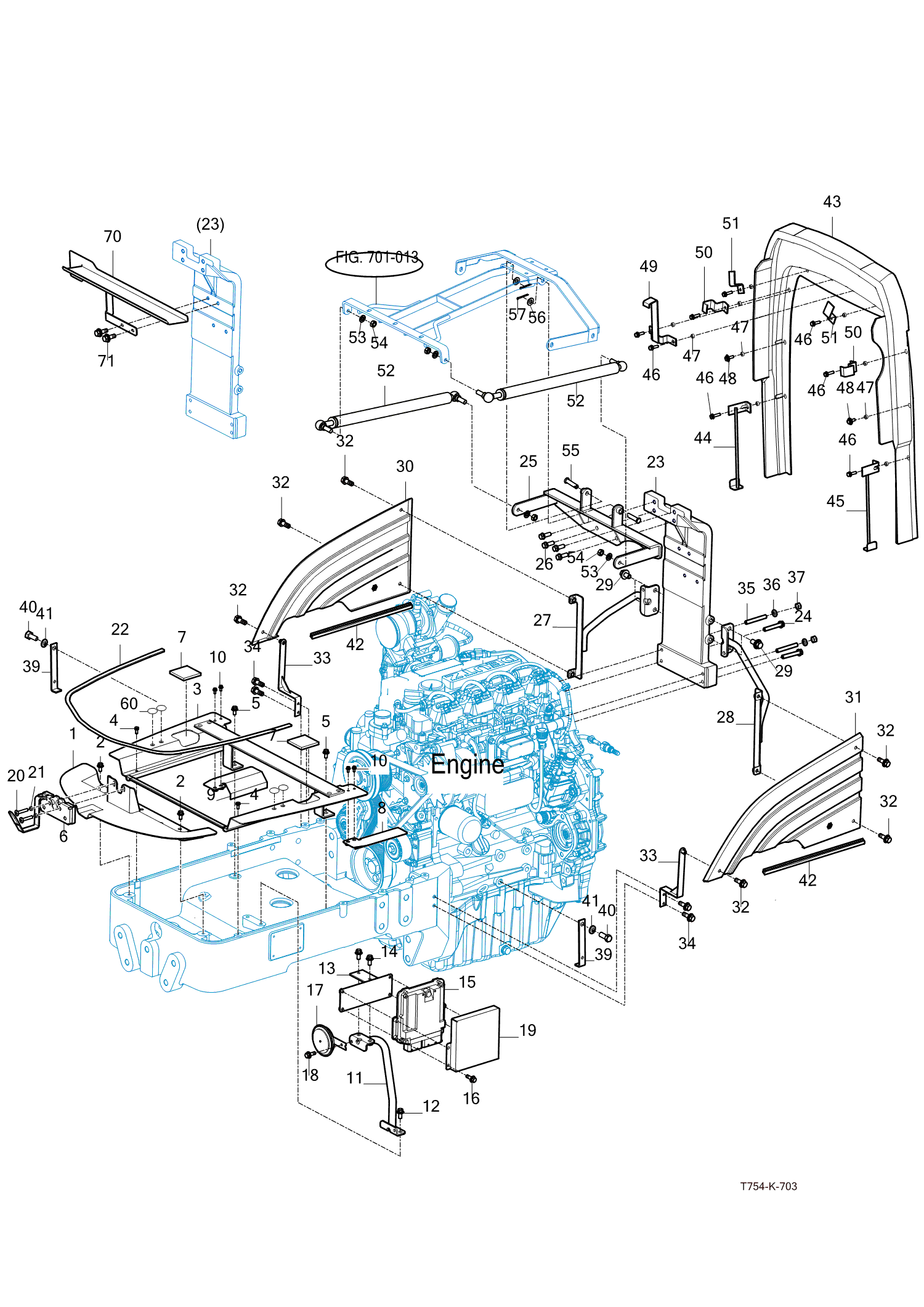 703 - SIDE SUPPORT & FRAME HOOD