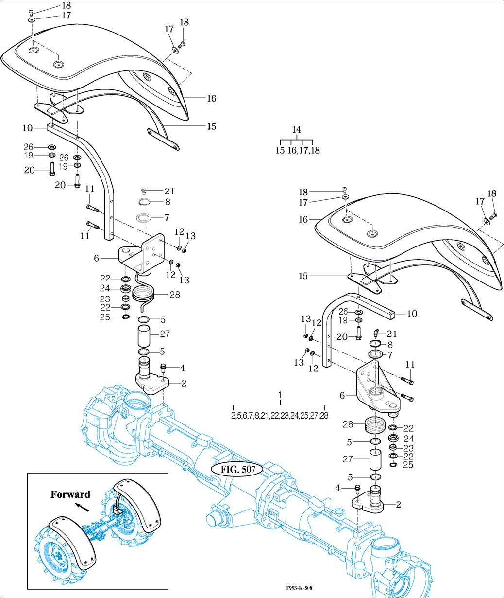 508 - MUD GUARD ASSY