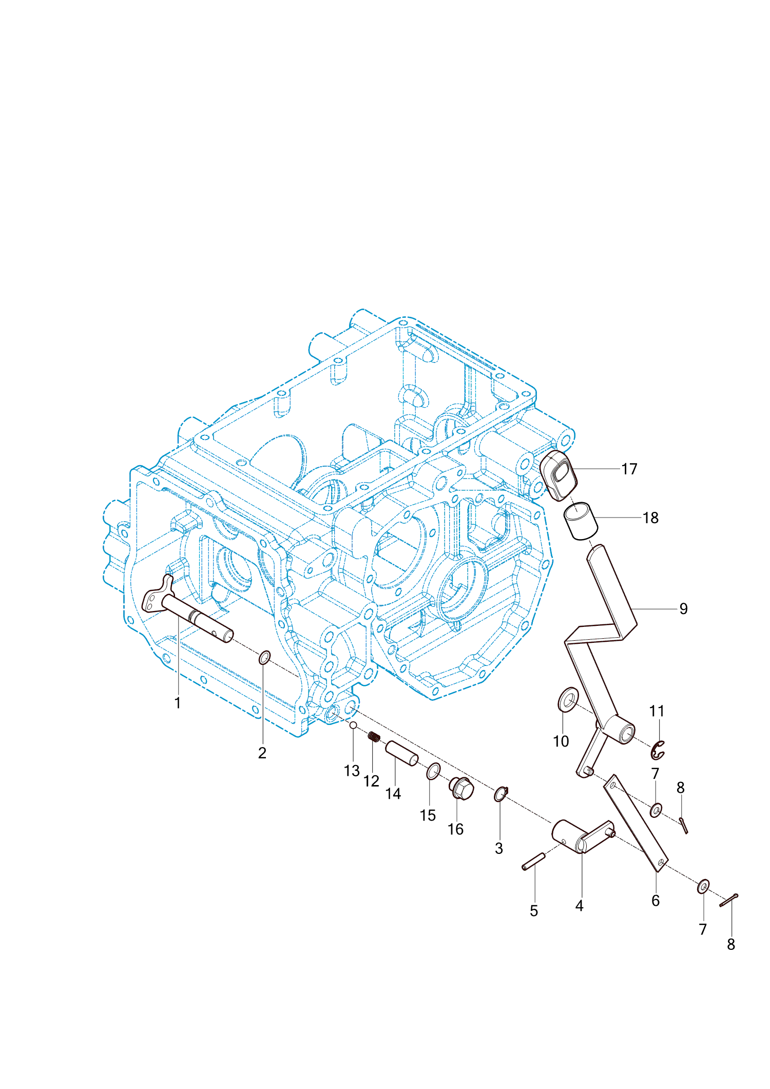 416 - 4WD CHANGE LEVER
