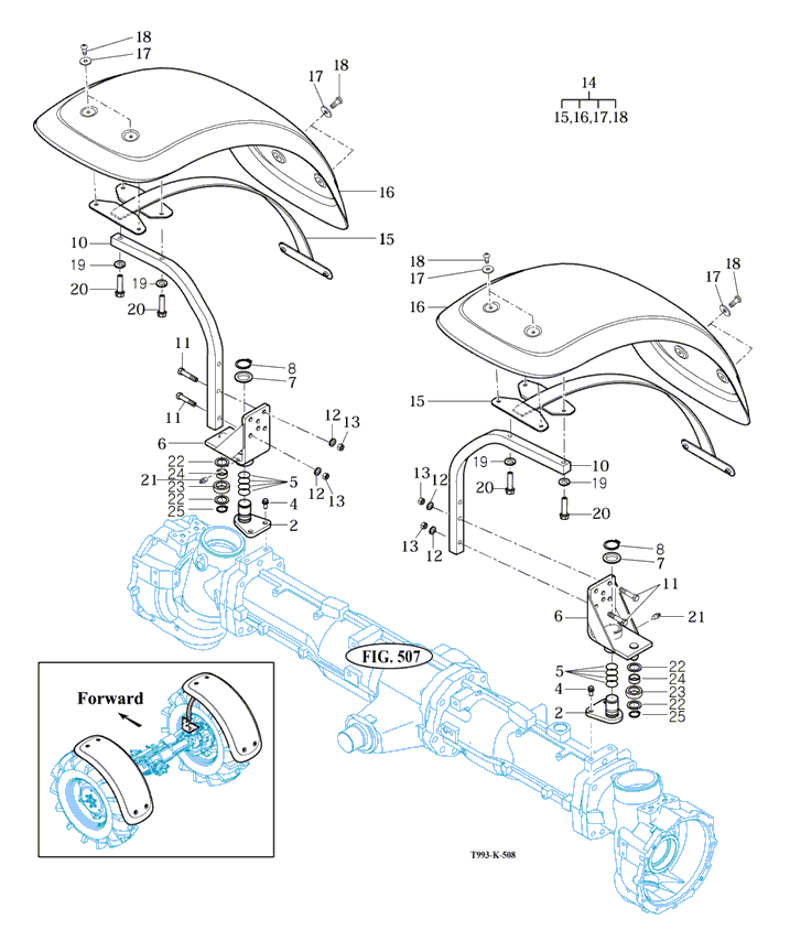508 - MUD GUARD ASSY