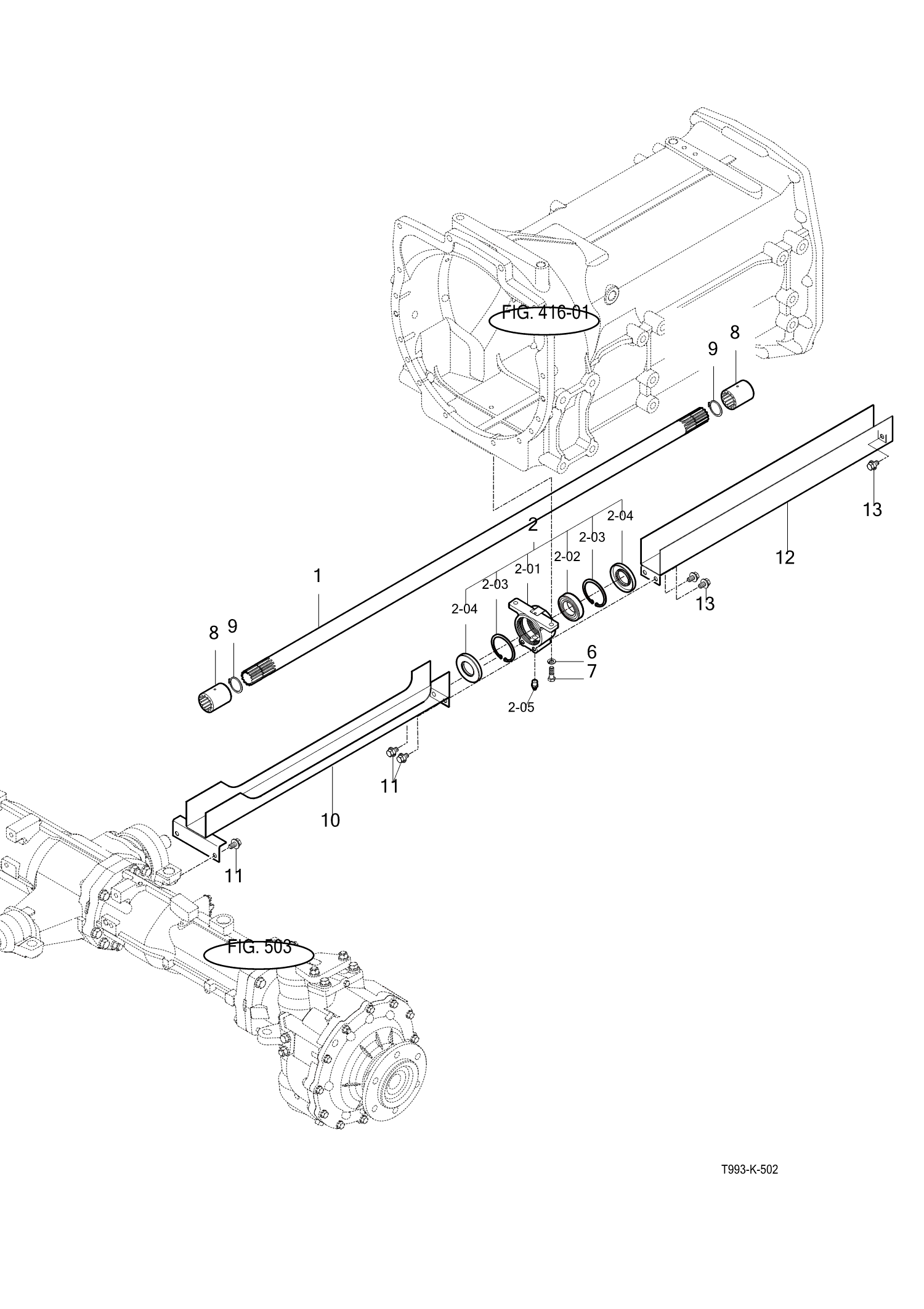 502 - FRONT DRIVE SHAFT