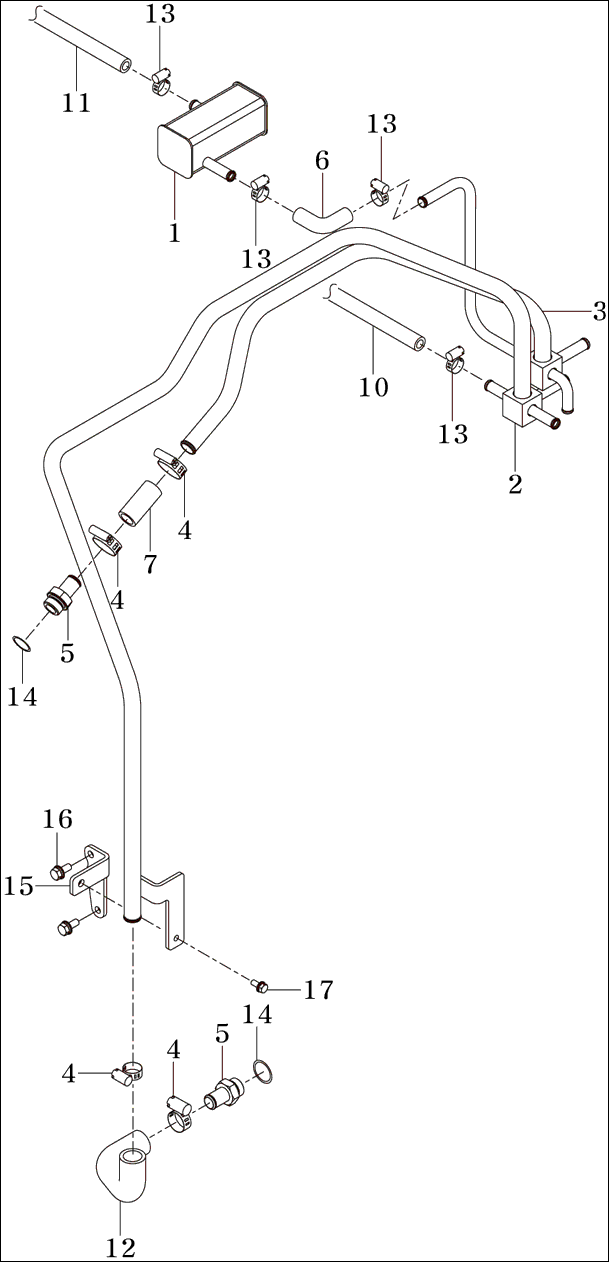 209 - COOLANT DIVIDER PIPE