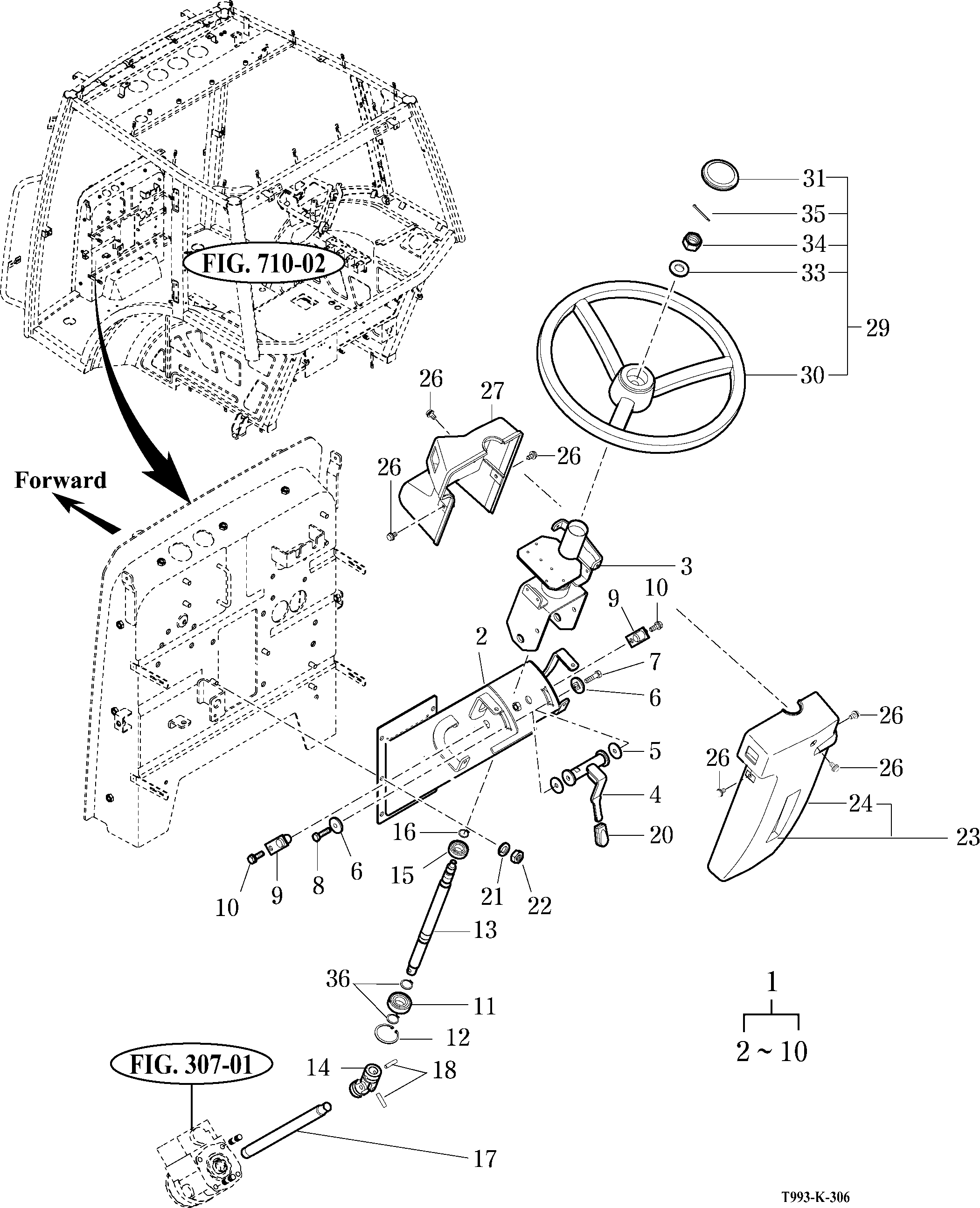 306 - STEERING WHEEL ASSY