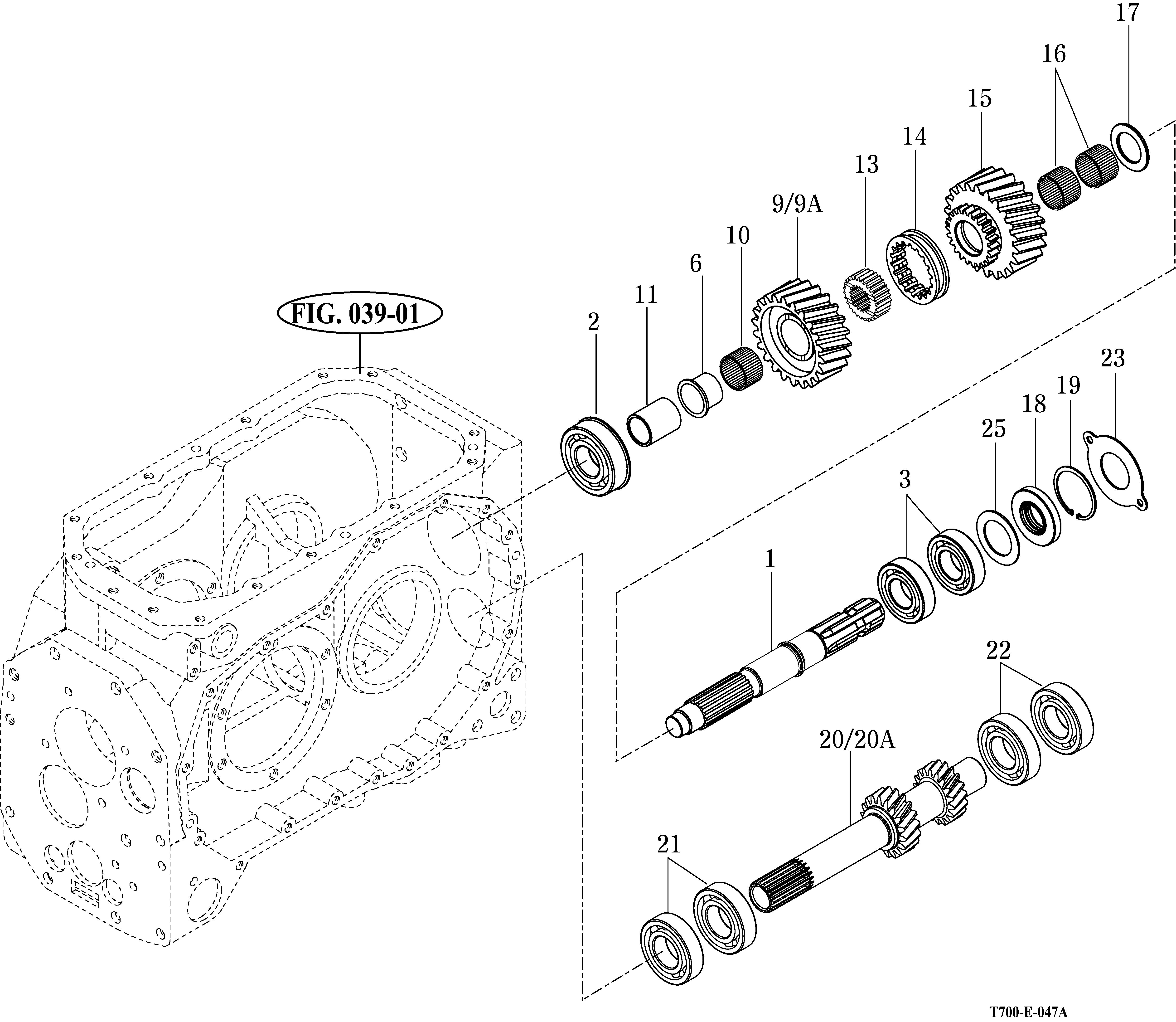 047 - P.T.O CHANGE GEARS