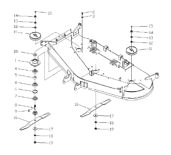 030 - BLADE / SIDE PULLEY