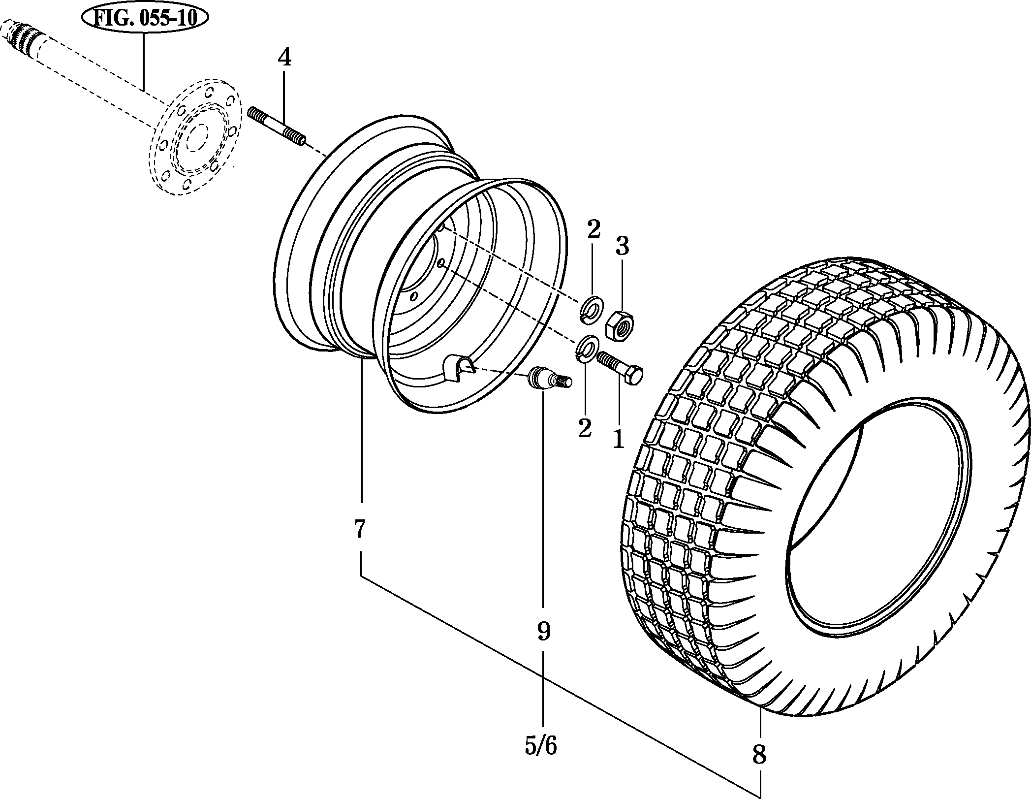 058B - REAR WHEEL MOUNTING
