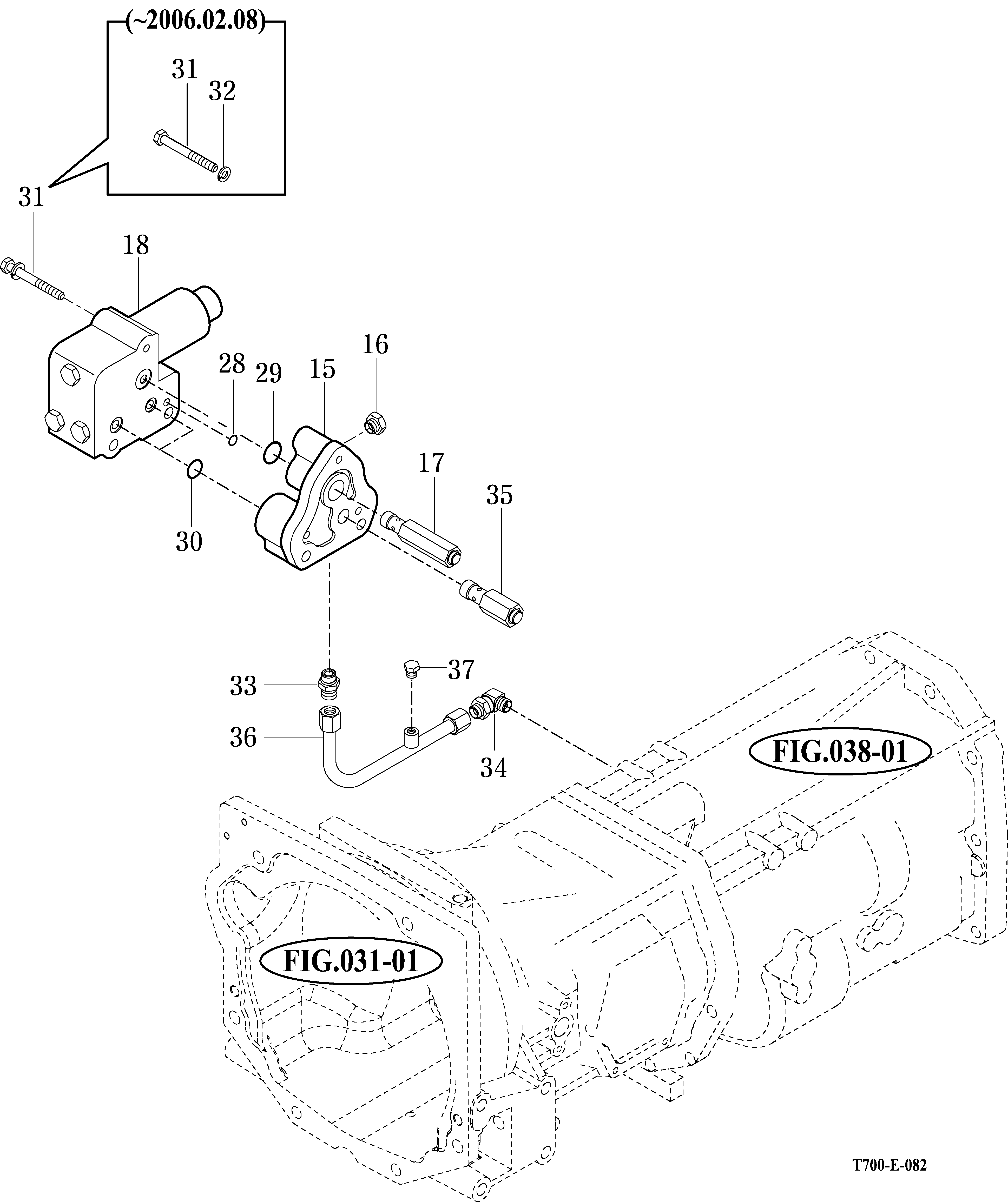 082 - P.T.O VALVE & RELIEF VALVE