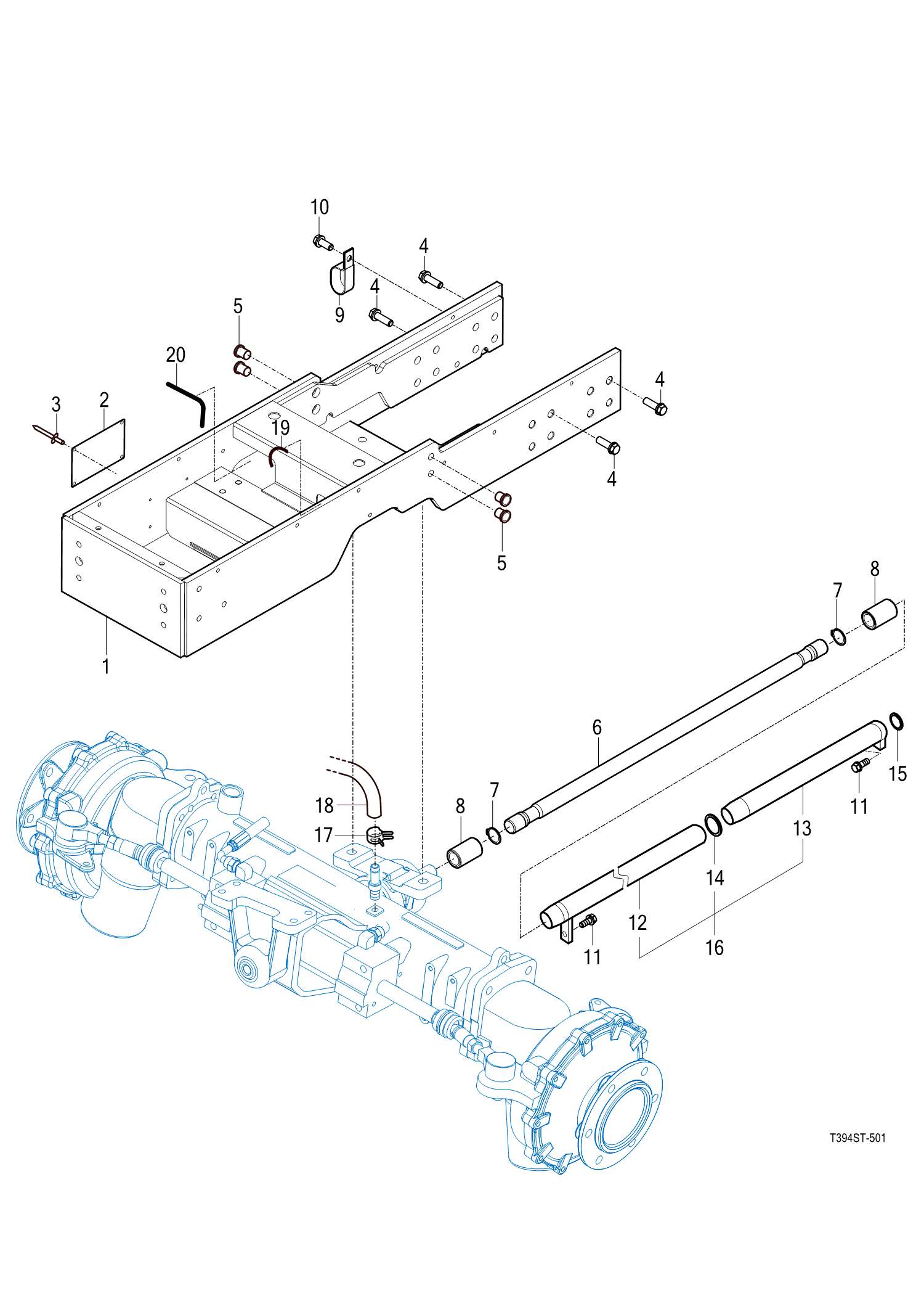 501 - FRONT AXLE BRACKET