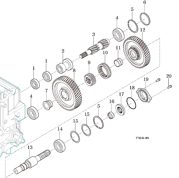 404 - P.T.O CHANGE GEARS