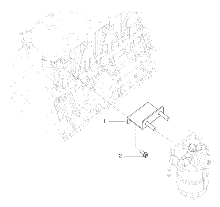 135 - FUEL FILTER BRACKET ASS'Y