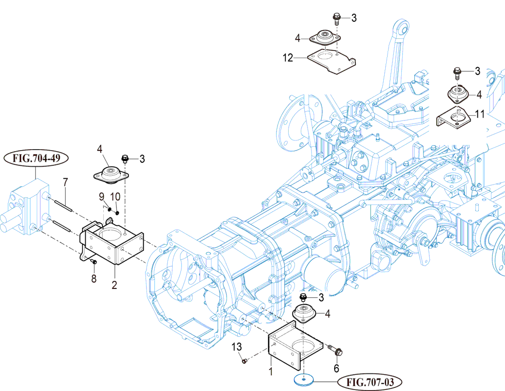 709 - FLOOR MOUNTING