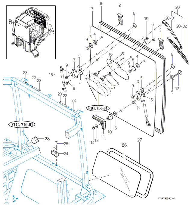 712 - REAR GLASS