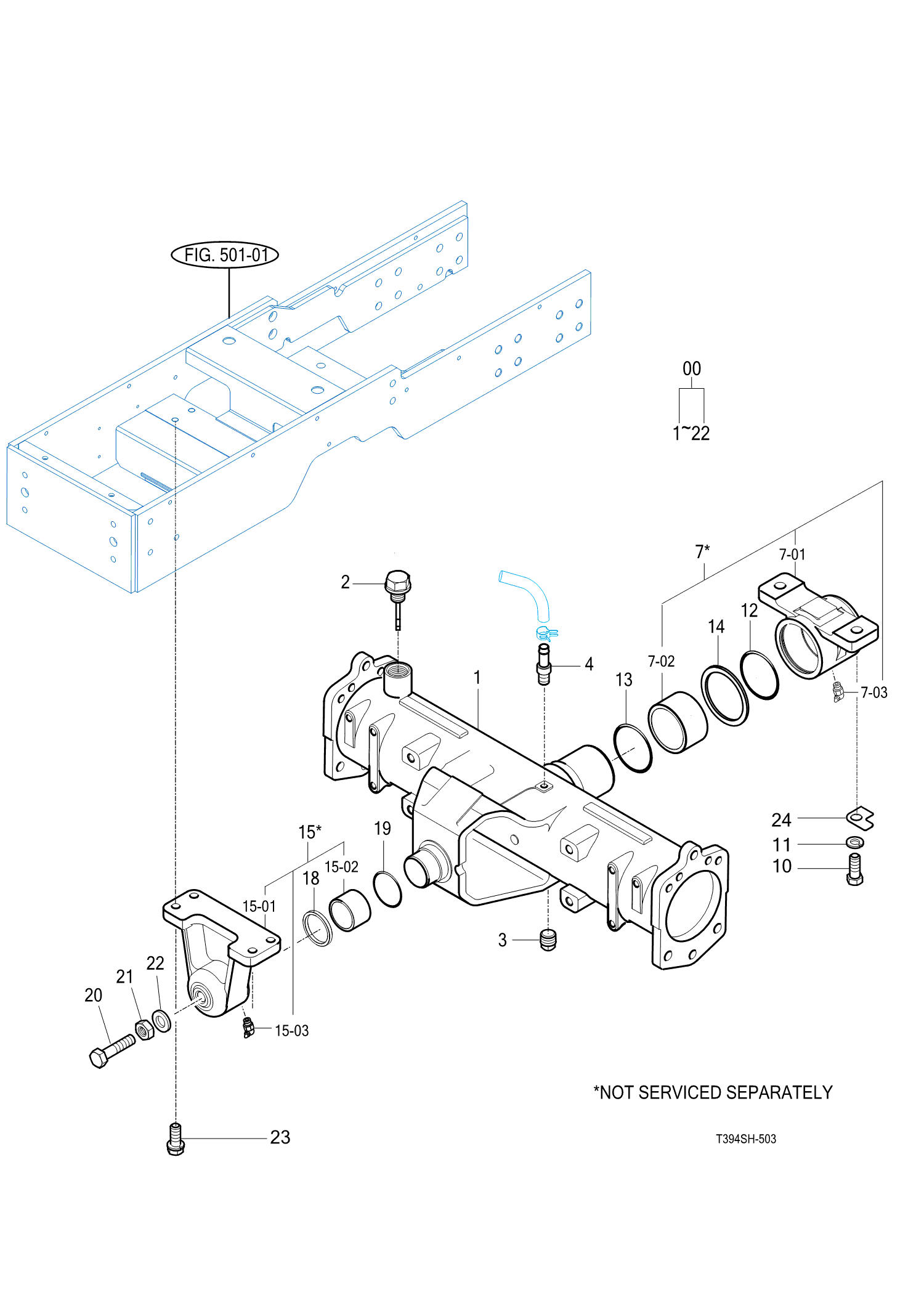 503 - FRONT AXLE HOUSING