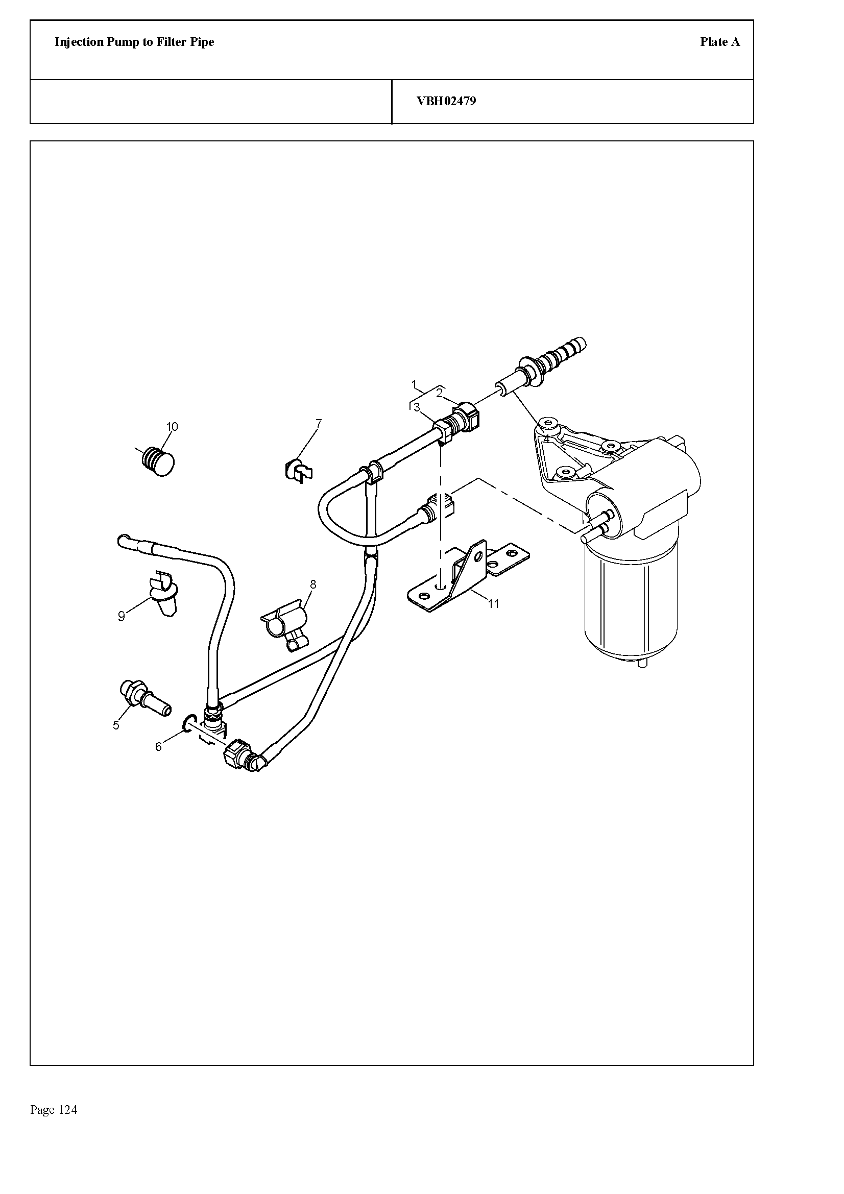 152 - INJECTION PUMP TO FILTER PIPE