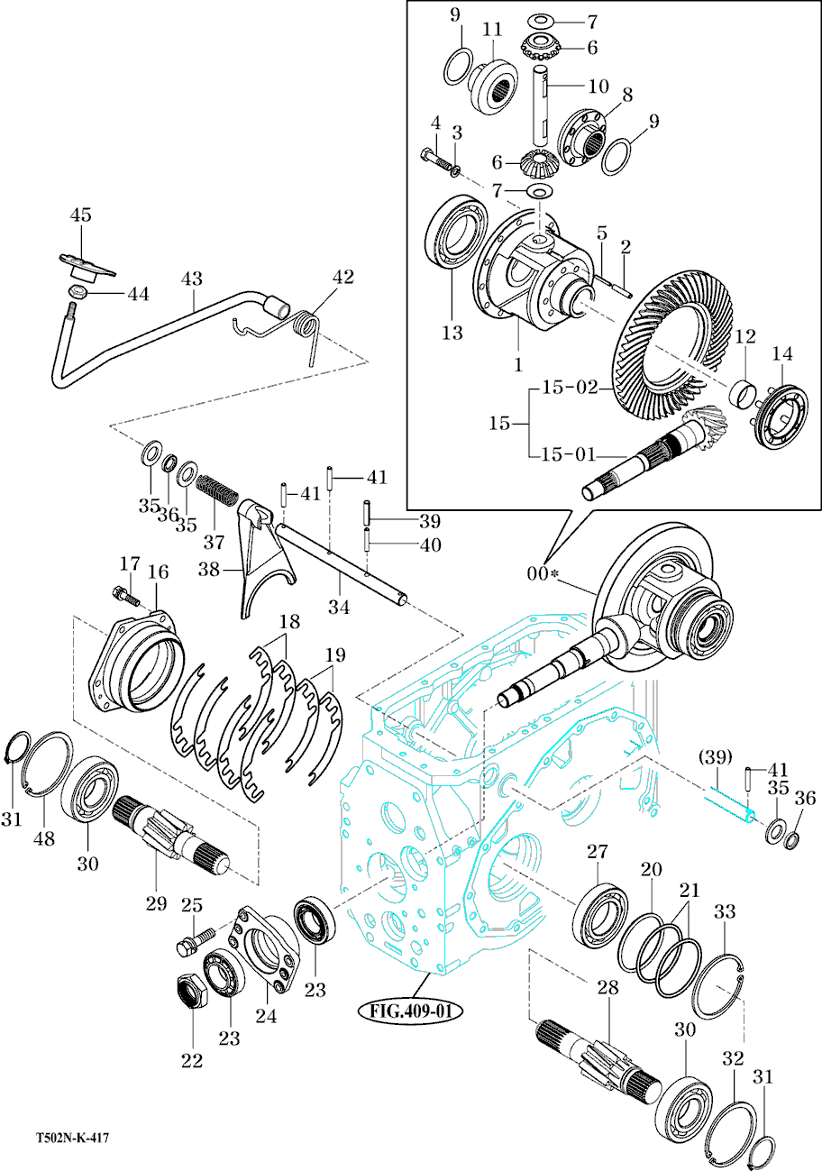 417 - REAR DIFFERENTIAL GEAR