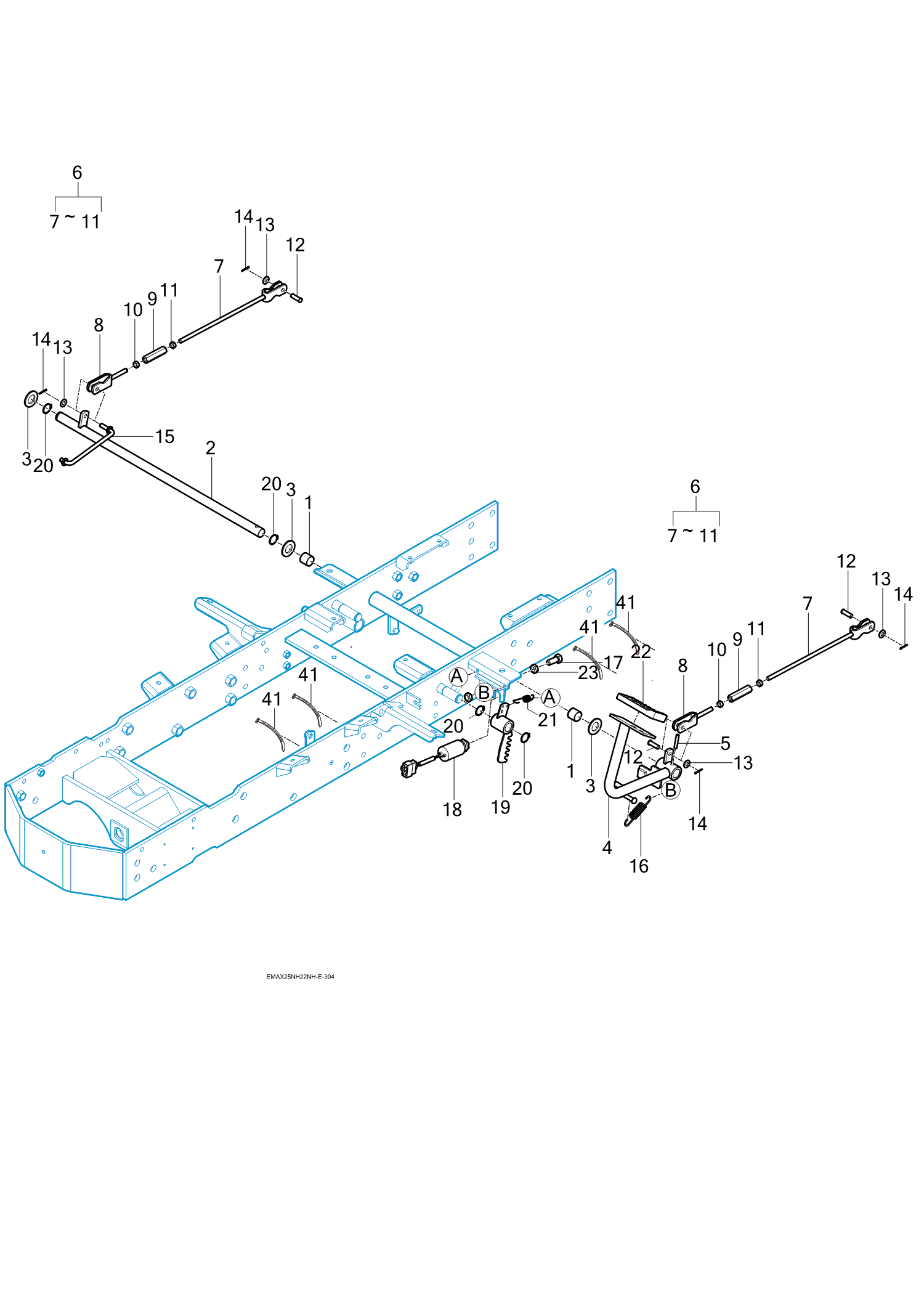303 - BRAKE PEDAL & LINKAGE