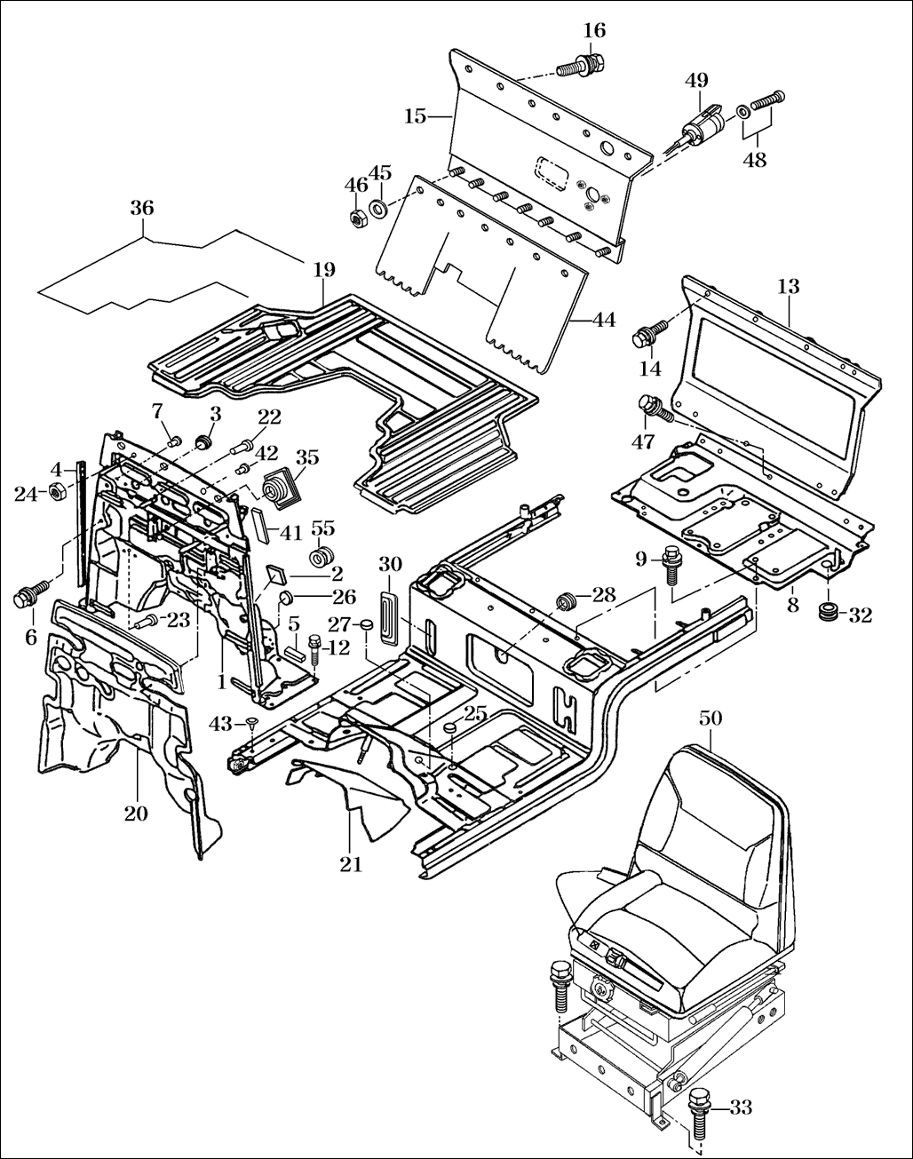 095 - FLOOR AND SEAT RELATIONS