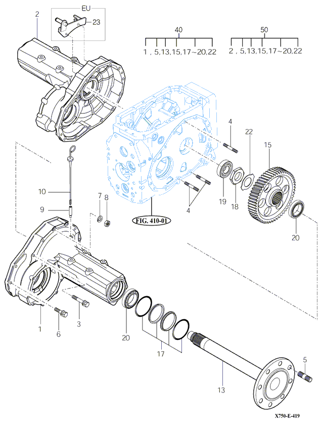 419 - REAR AXLE HOUSING