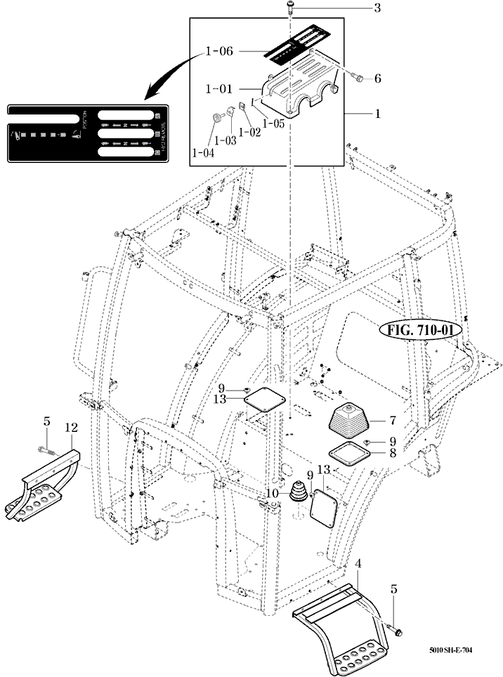 704 - LEVER COVER & STEP