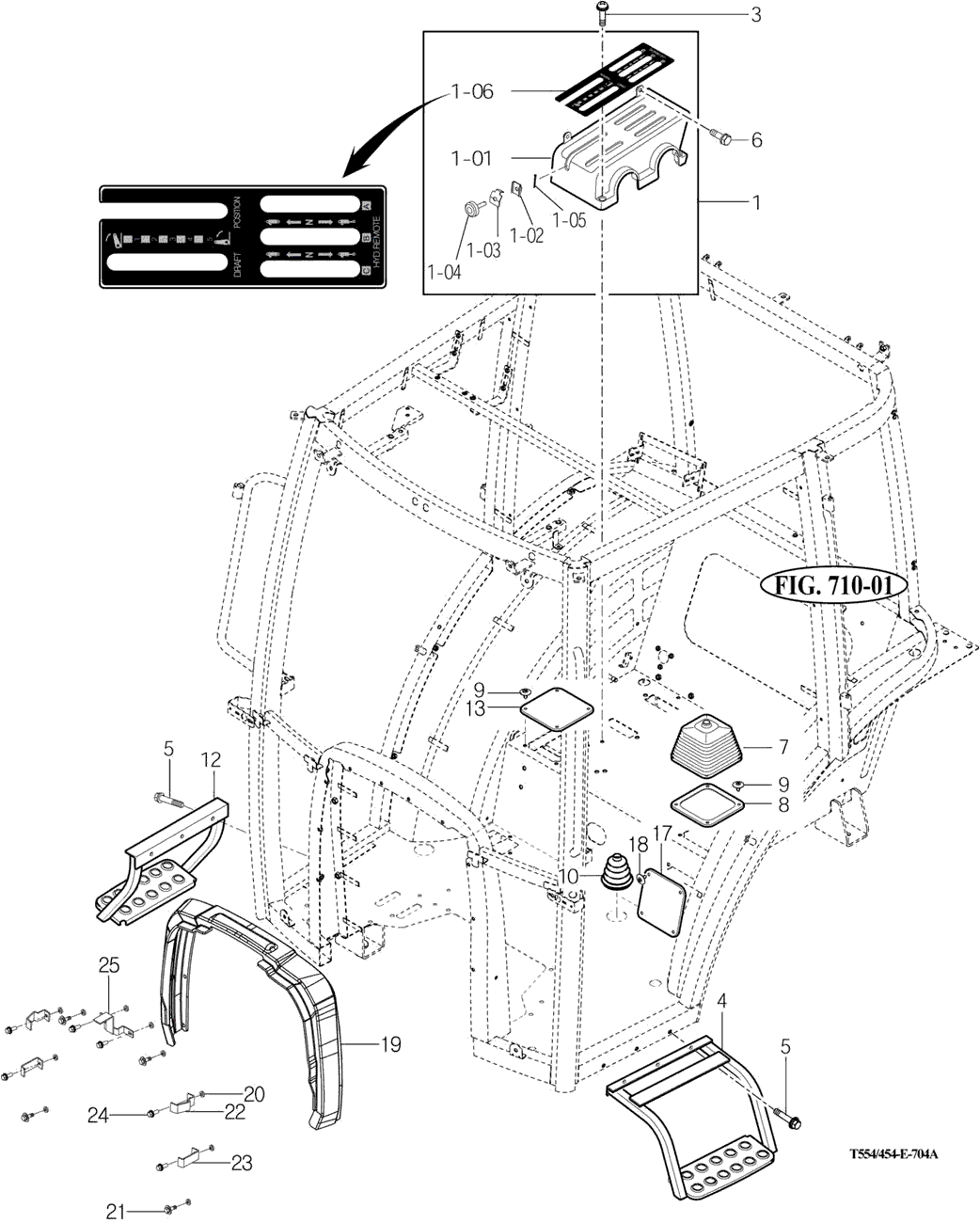 704 - LEVER COVER & STEP 704 - LEVER COVER & STEP