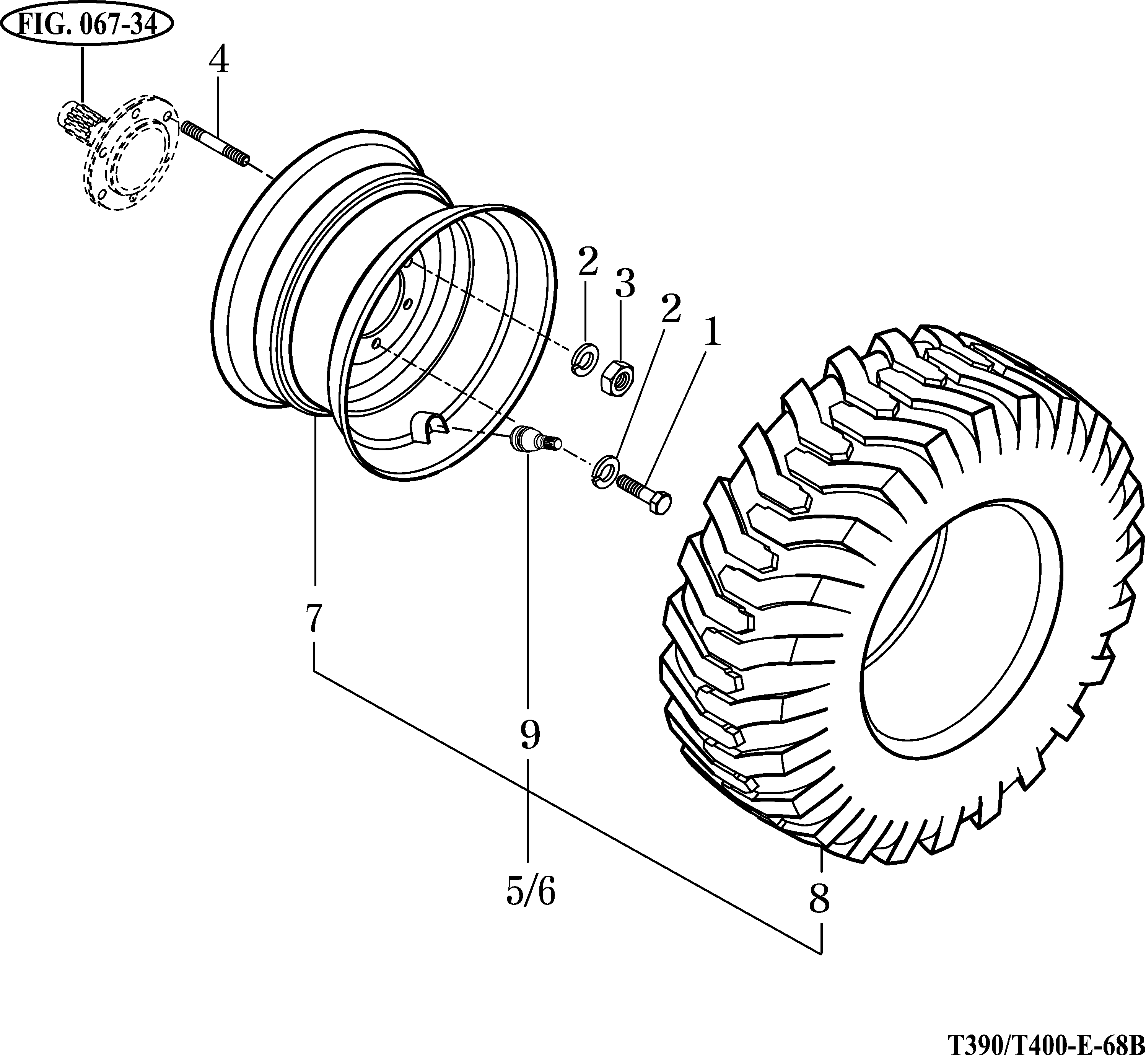 068C - FRONT WHEEL MOUNTING (R4)