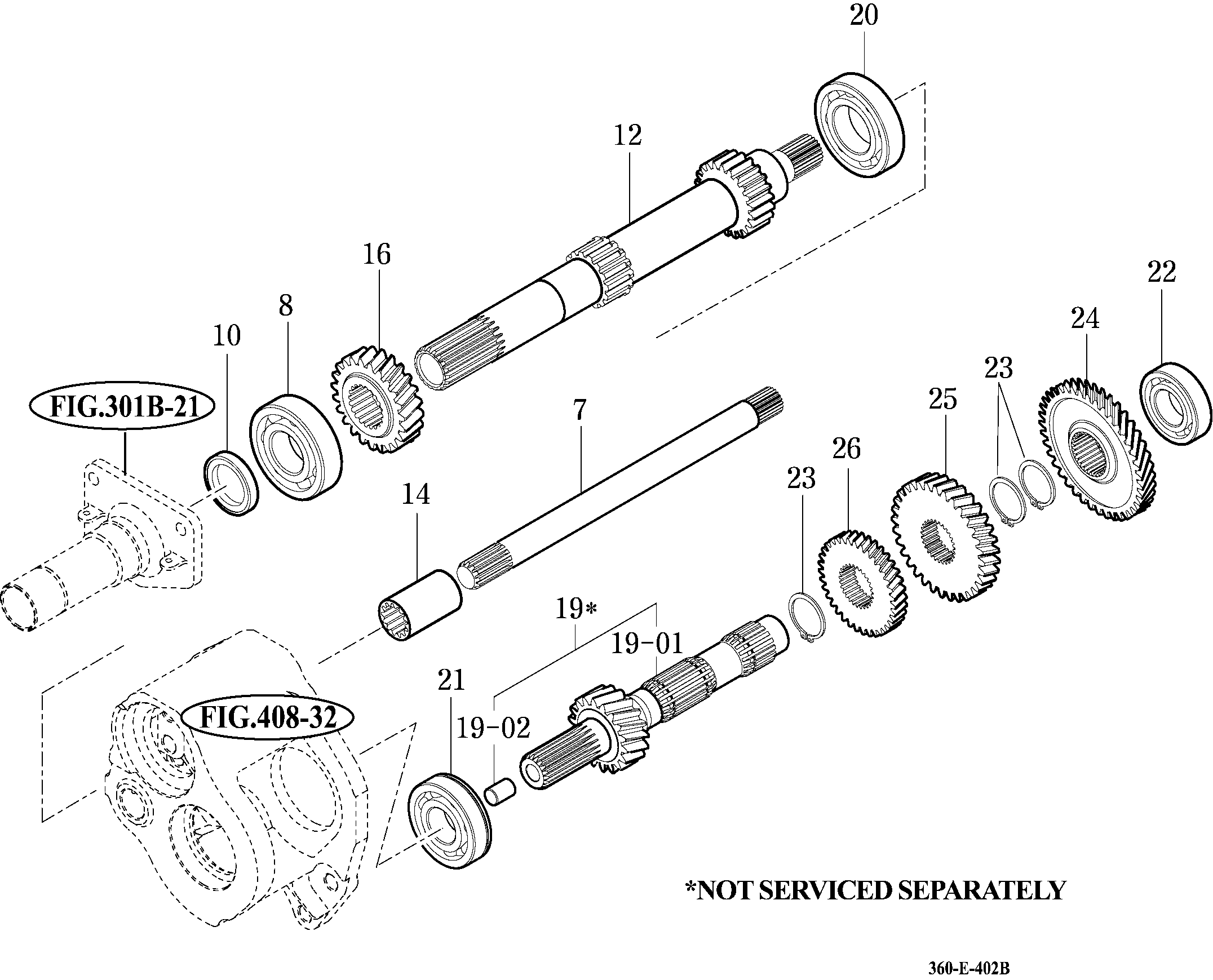 402B - INPUT & COUNTER GEARS