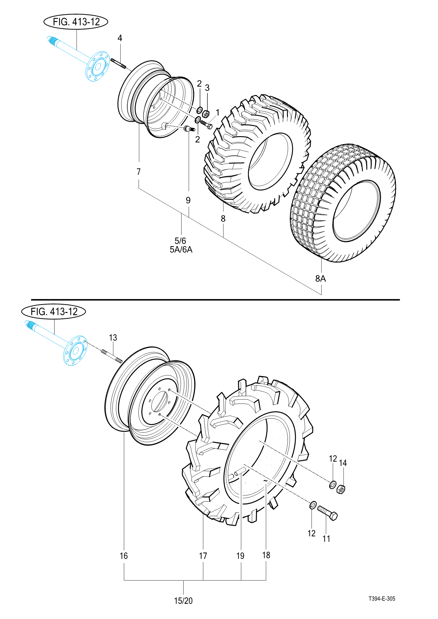 305 - REAR WHEEL MOUNTING