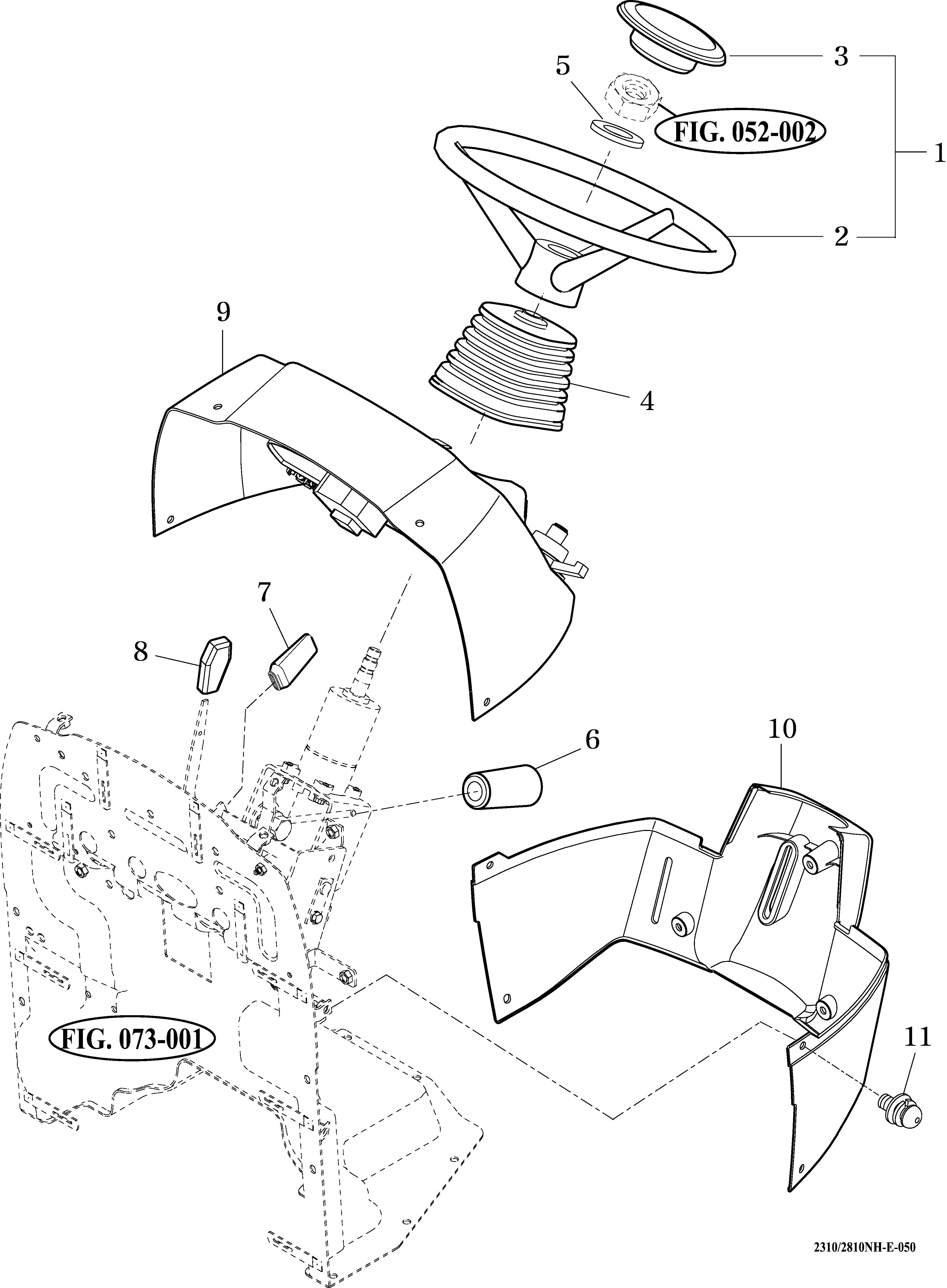 050 - STEERING WHEEL & DASH COVER