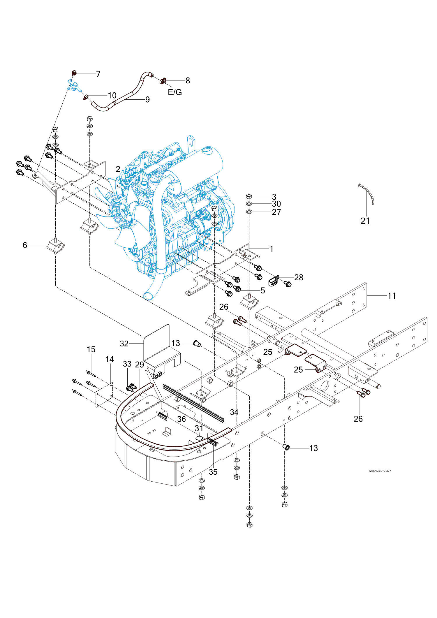 207 - ENGINE MOUNTING (2021-12-20 ~)