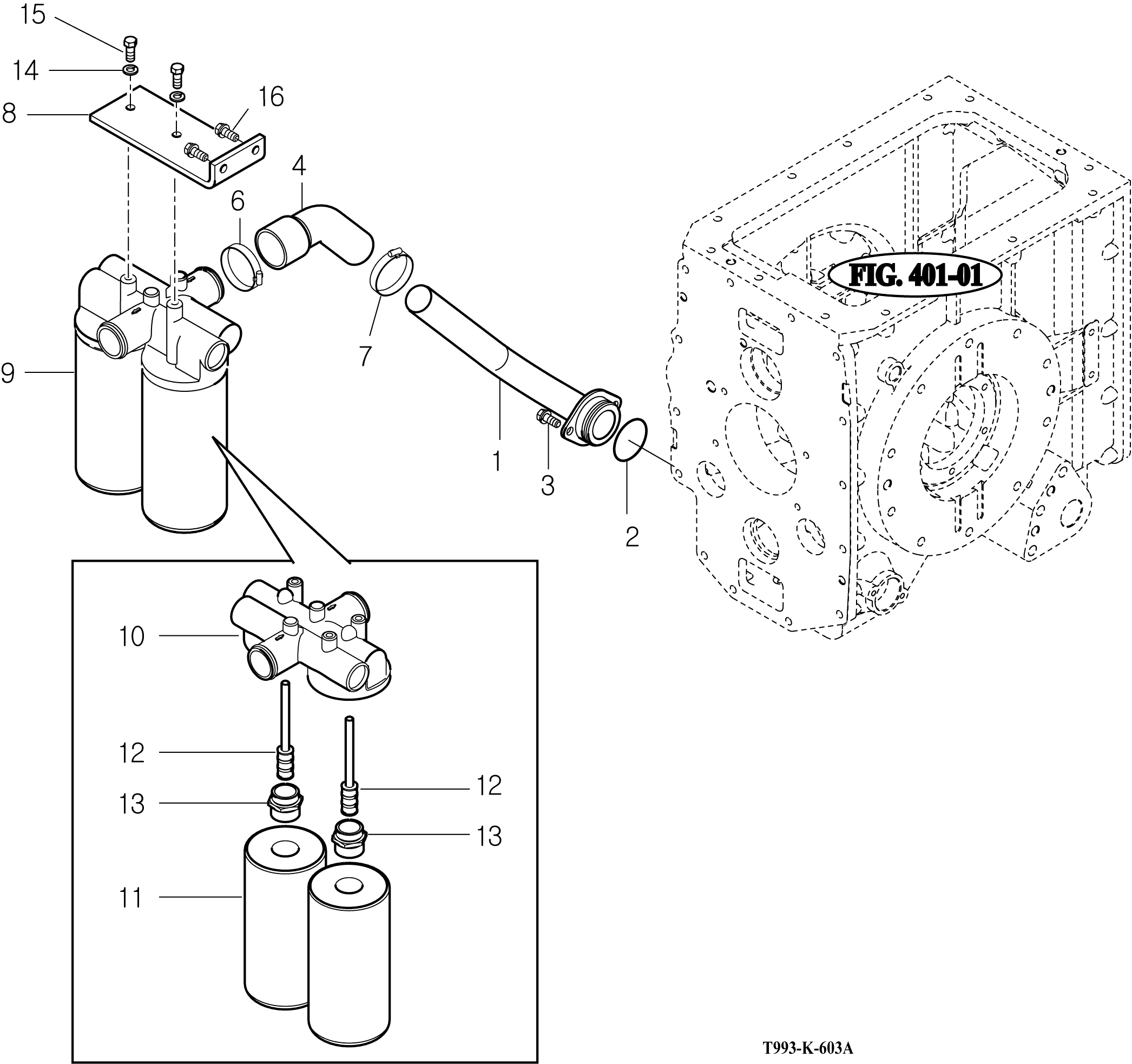 603A - FILTER SUB, SUCTION