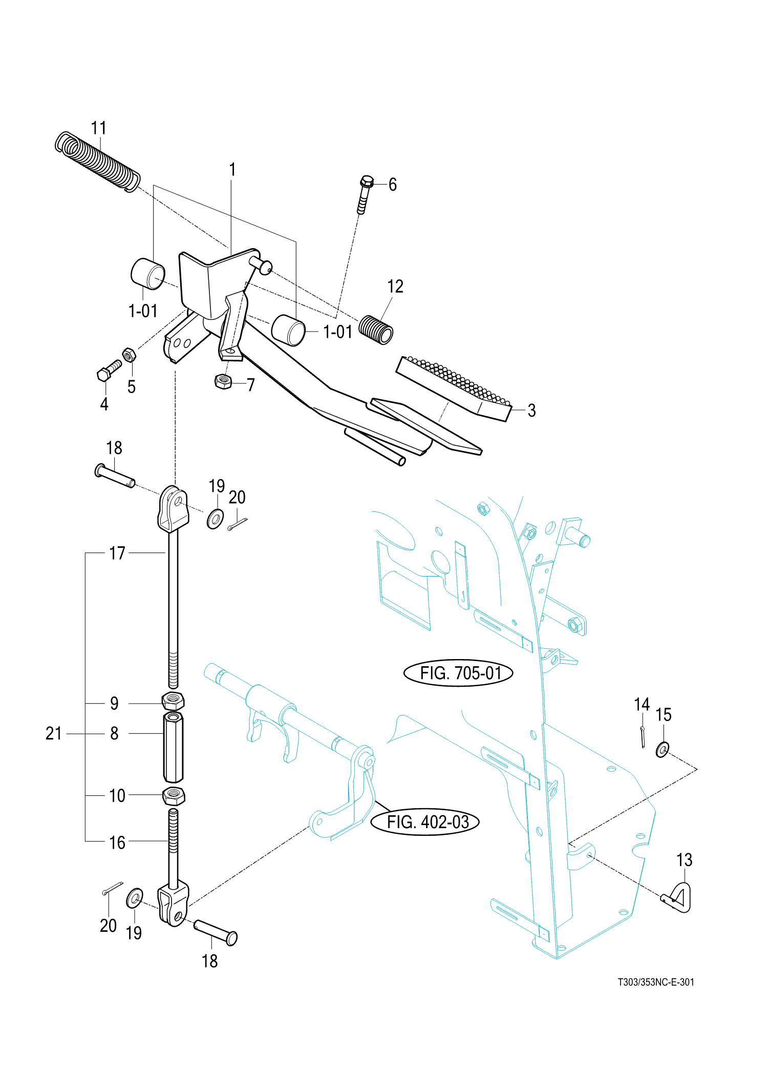 301 - CLUTCH PEDAL