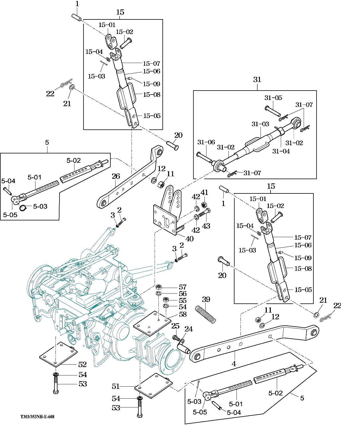 608 - HITCH & 3-POINT LINKAGE