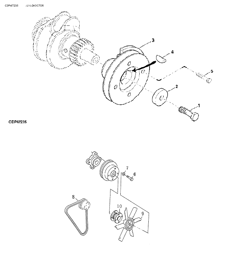 115 - CRANKSHAFT PULLEY