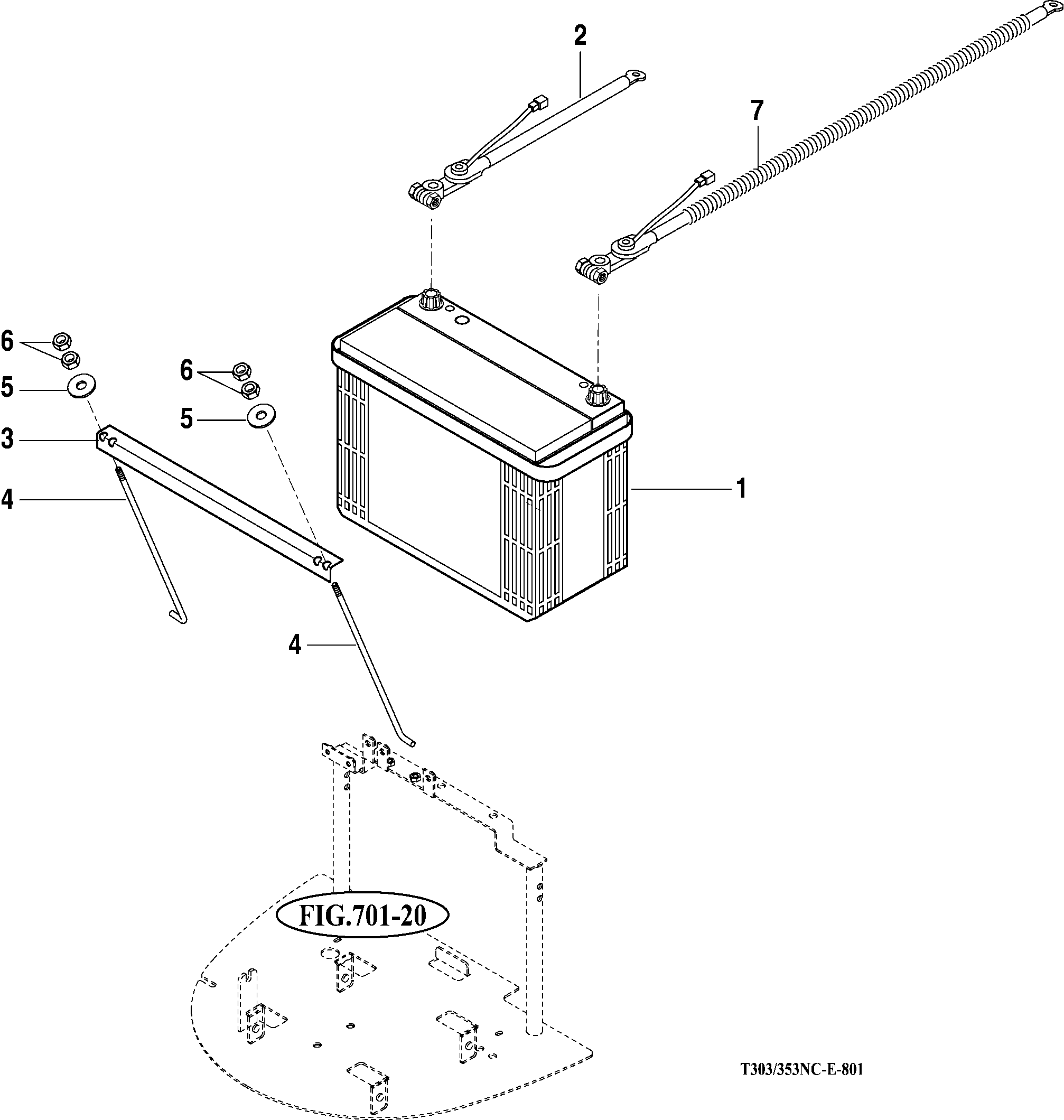 801 - BATTERY & MOUNTING