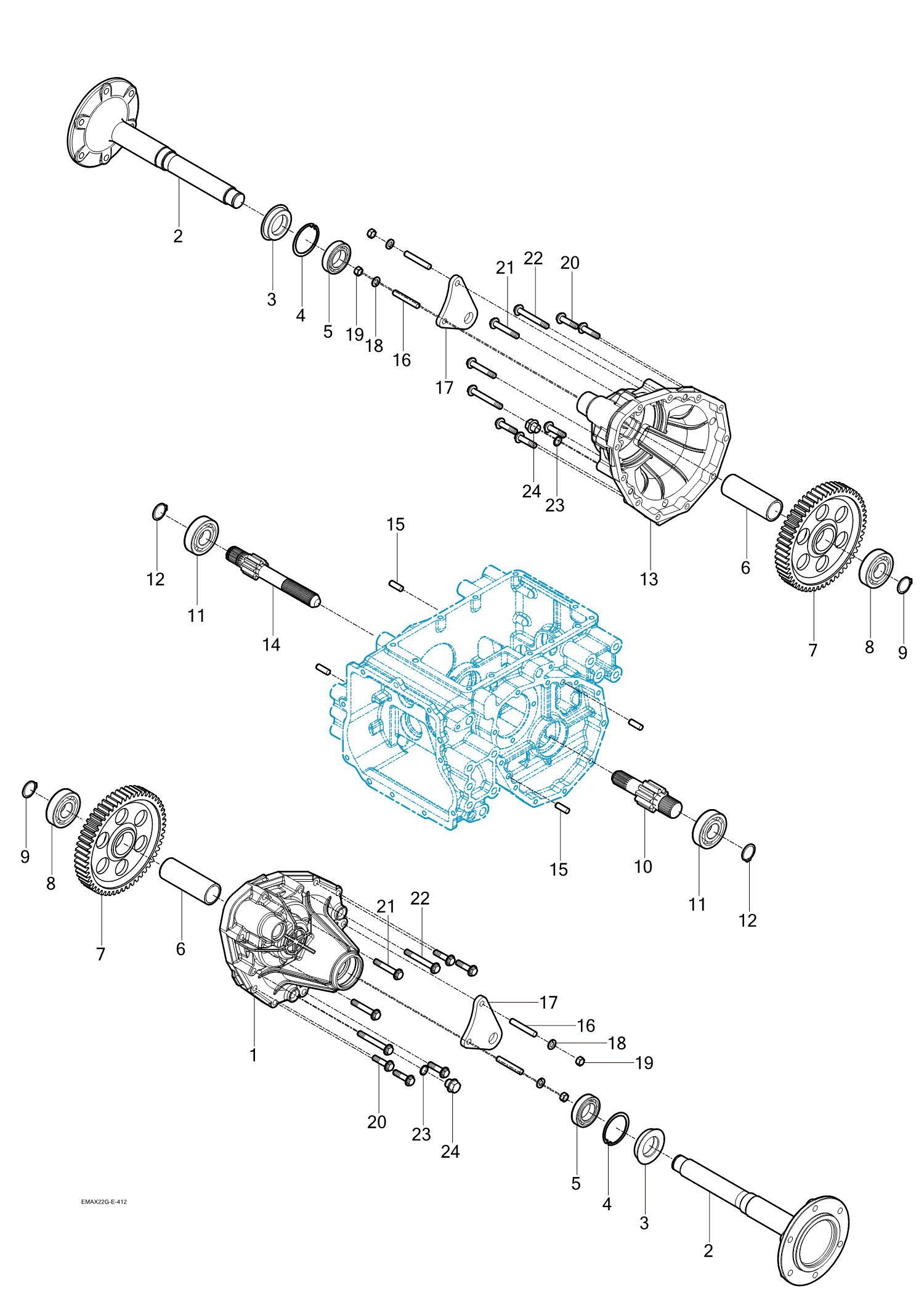 412 - REAR AXLE HOUSINGS