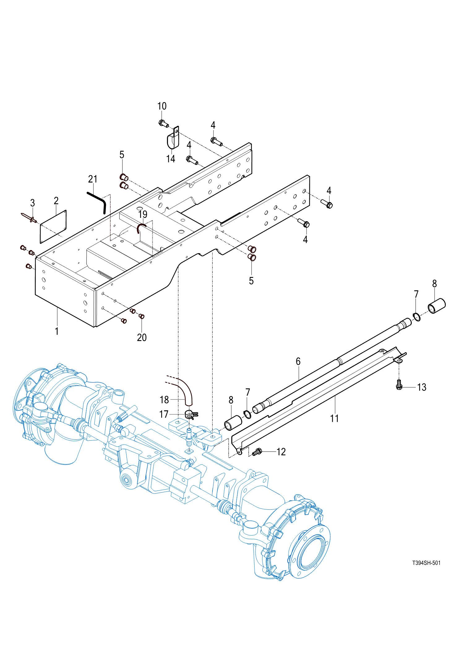 501 - FRONT AXLE BRACKET