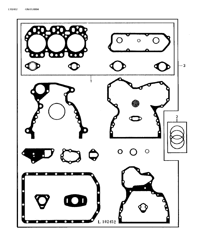 127 - ENGINE GASKET KIT